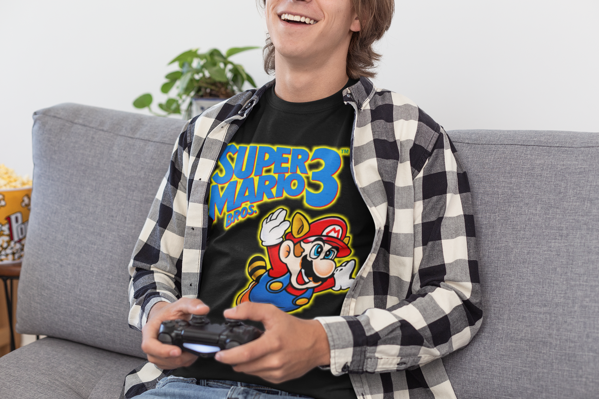 Nome do produto: Camisa Super Mário Bros. 3 (Cores)