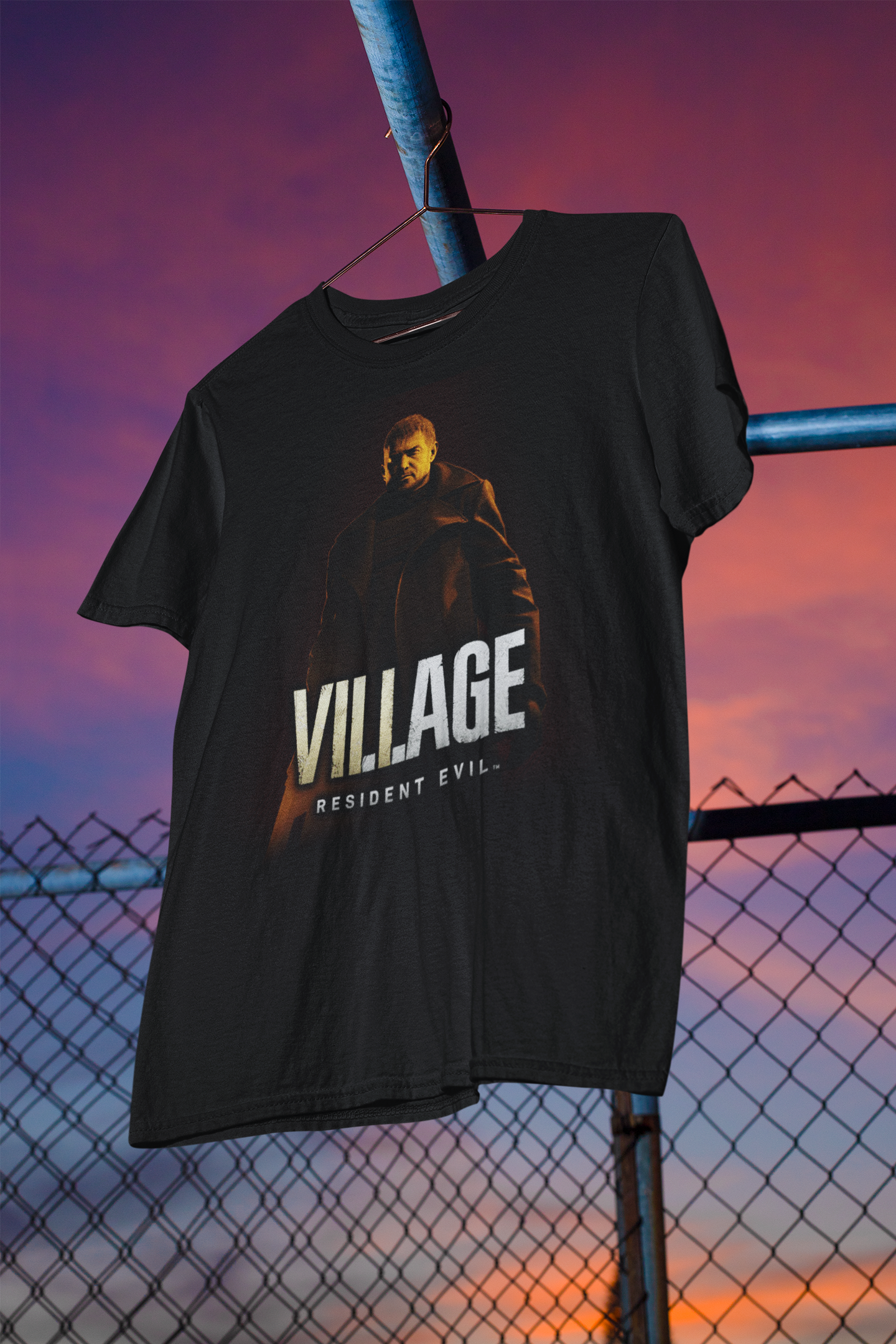 Nome do produto: Camisa Preta Resident Evil Village