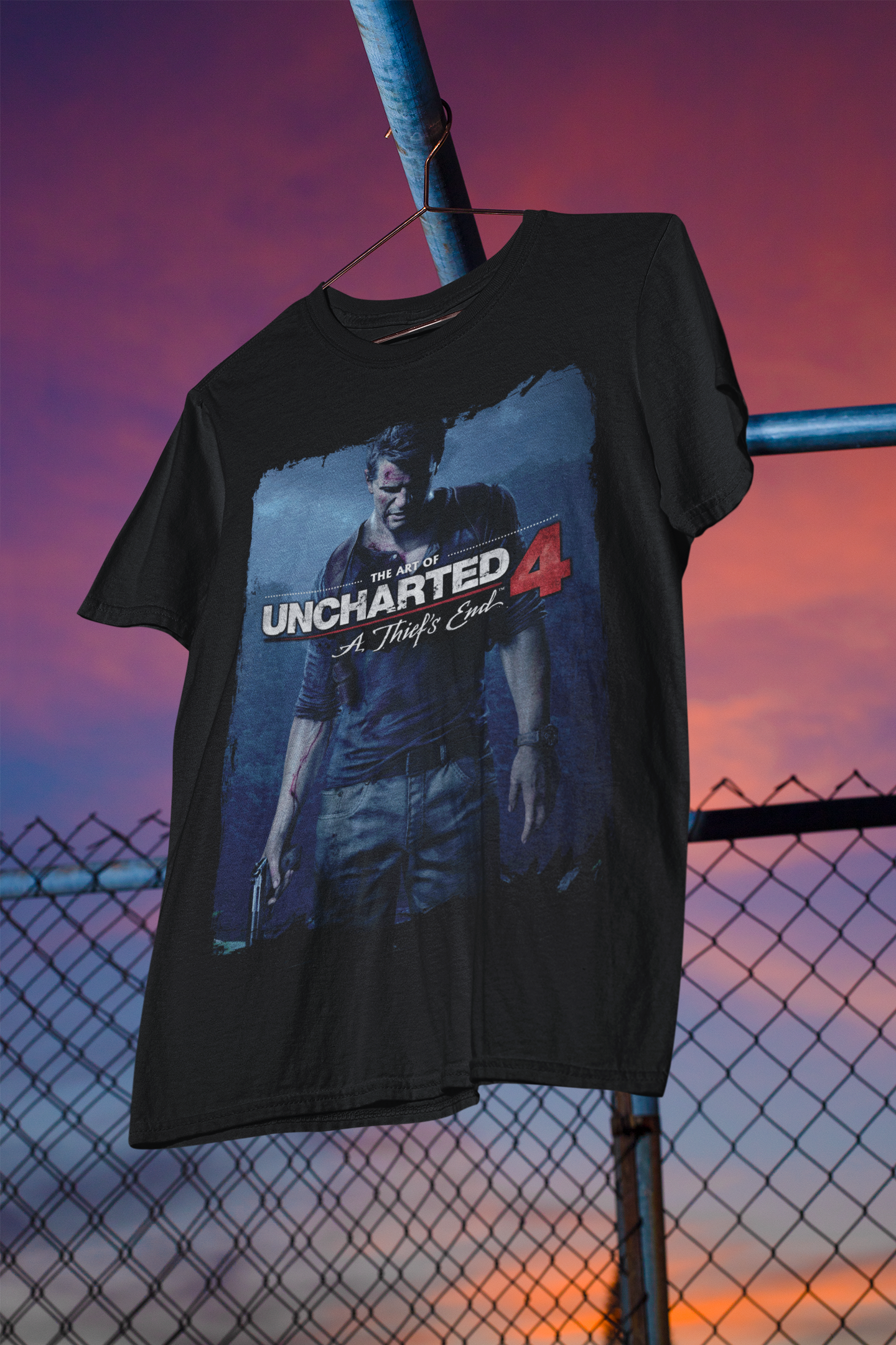 Nome do produto: Camisa Preta Uncharted 4
