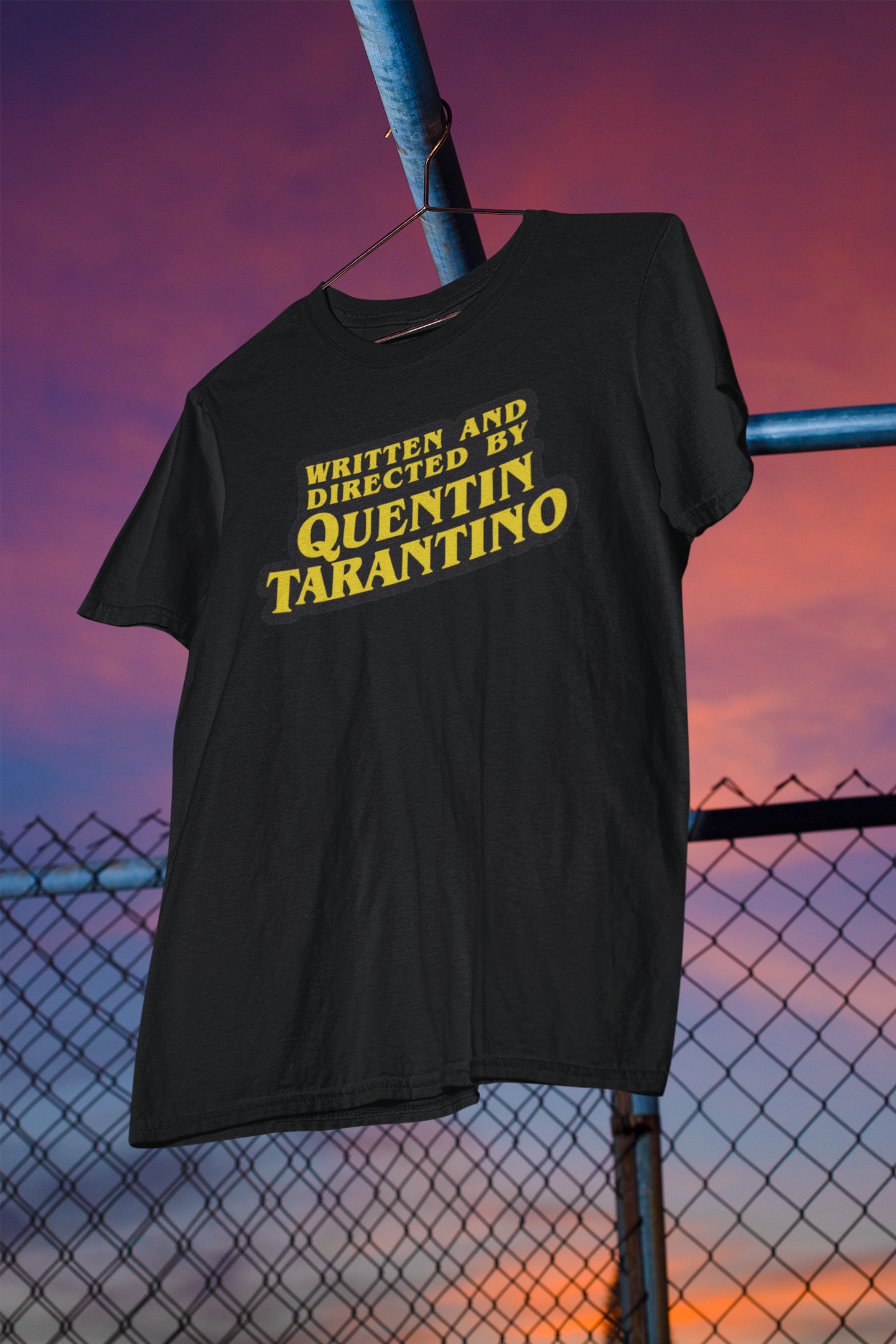 Nome do produto: Camisa Preta Written And Directed By Quentin Tarantino