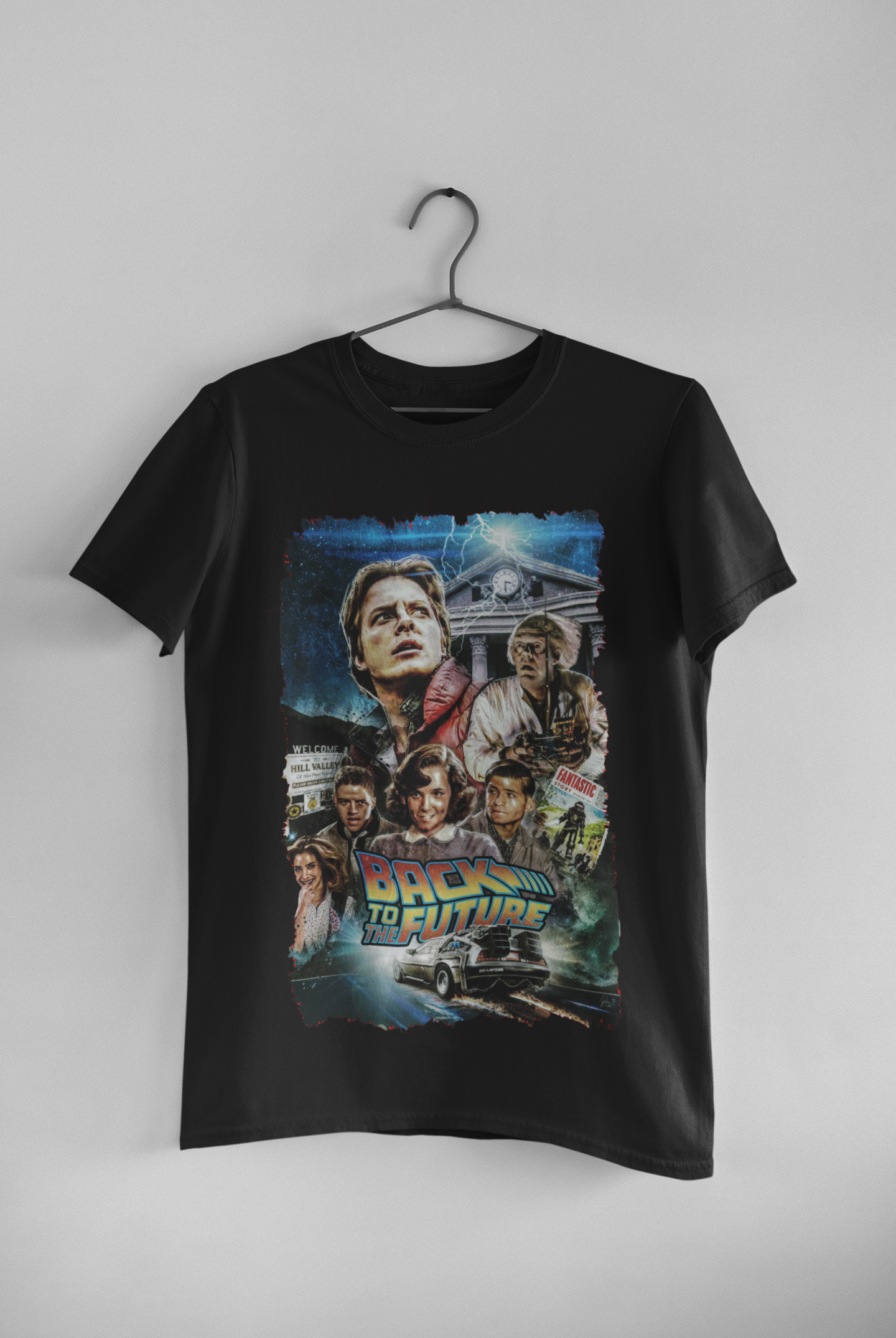 Nome do produto: Camisa Back To The Future (preta ou branca)