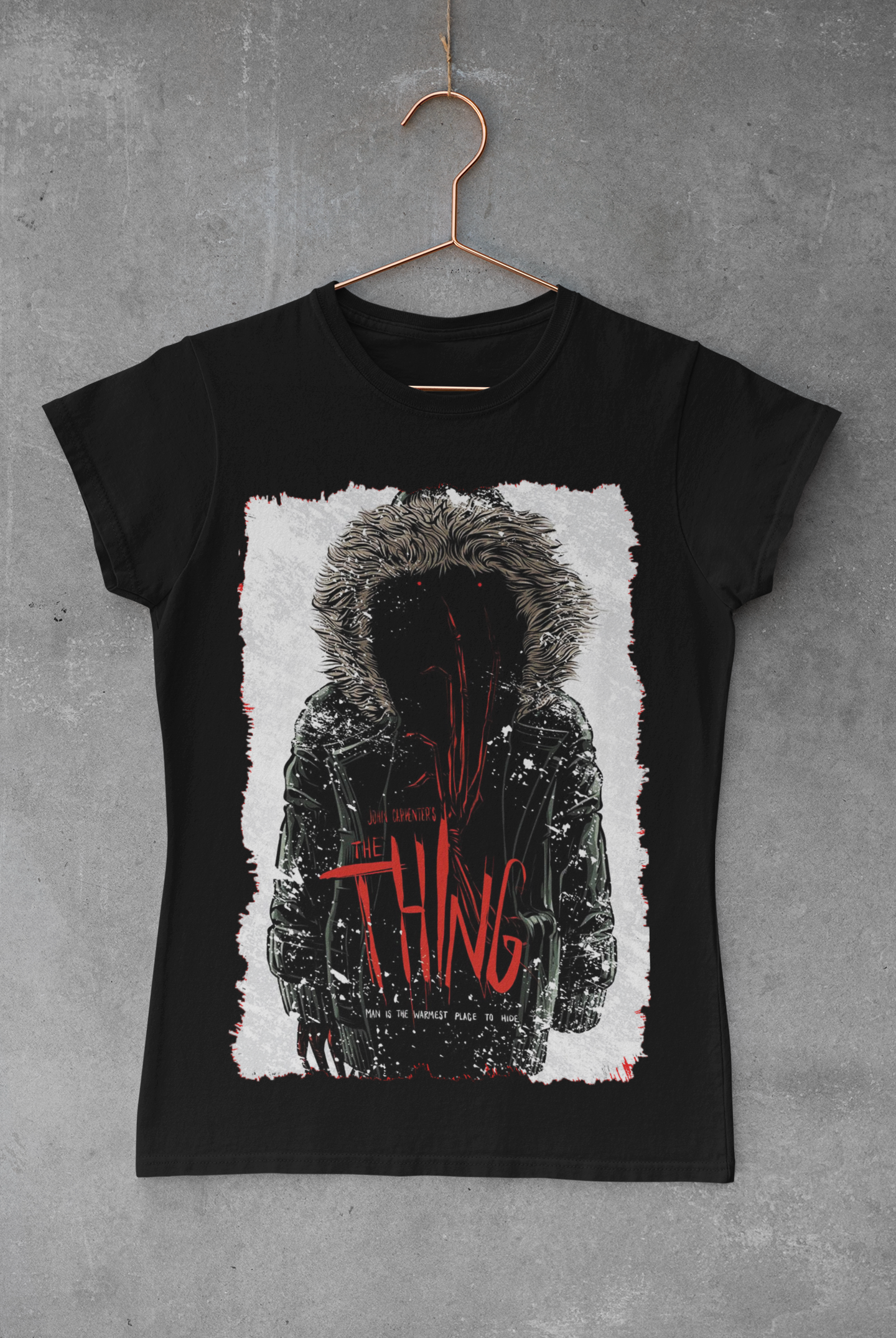 Nome do produto: Camisa The Thing (preta ou branca)