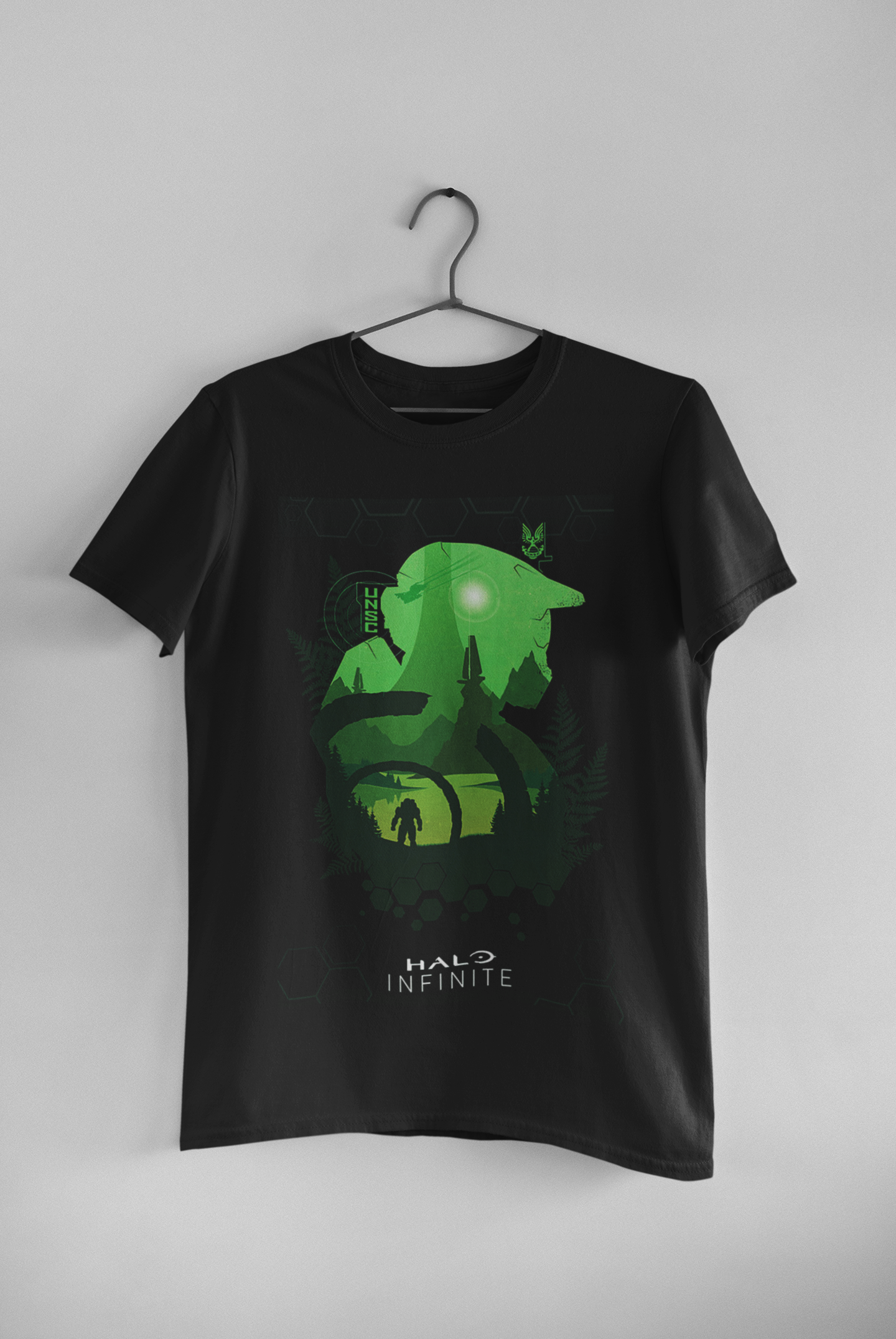 Nome do produto: Camisa Preta Halo Infinite