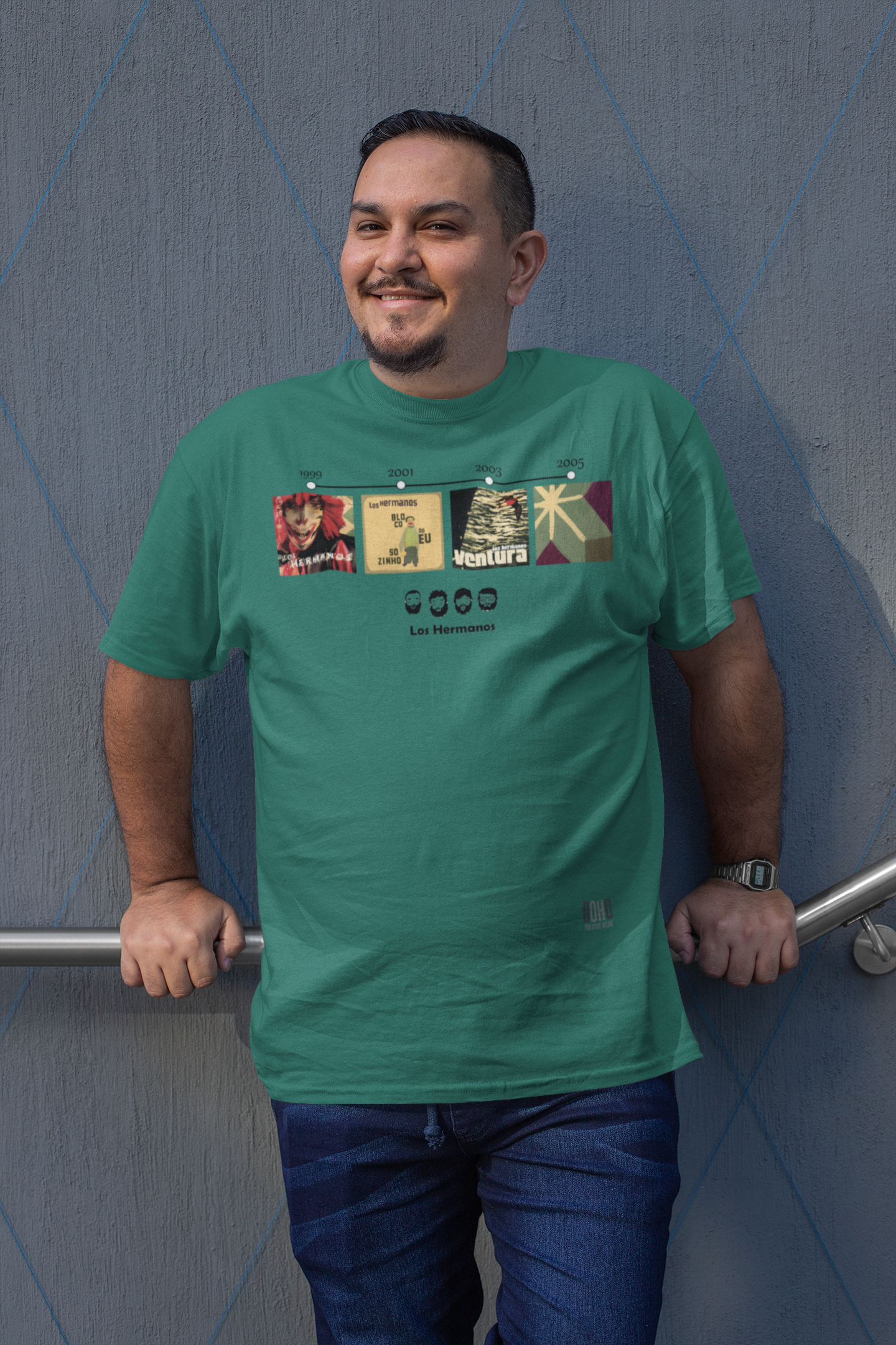 Nome do produto: Camisa ESTONADA Los Hermanos Discografia (Cores)