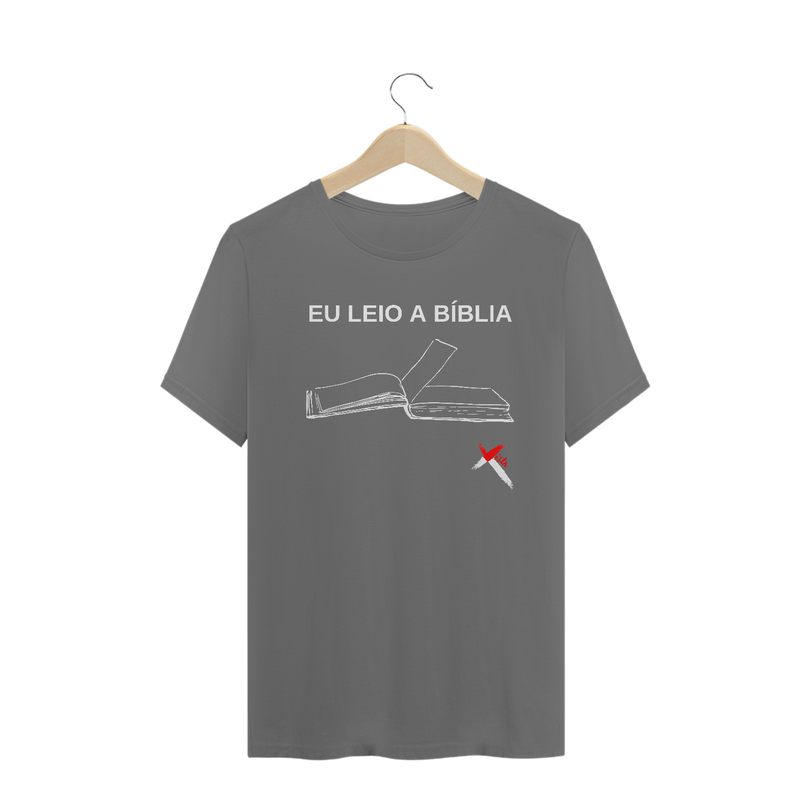 Nome do produto: Camisa eu leio a Bíblia estonada