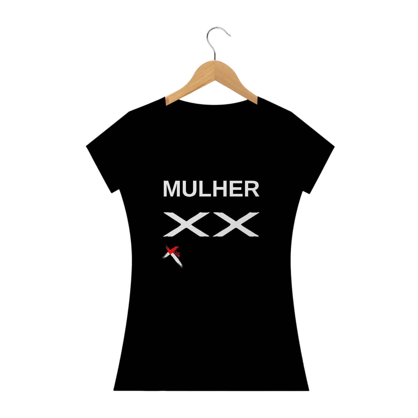 Nome do produto: Camisa mulher XX preta