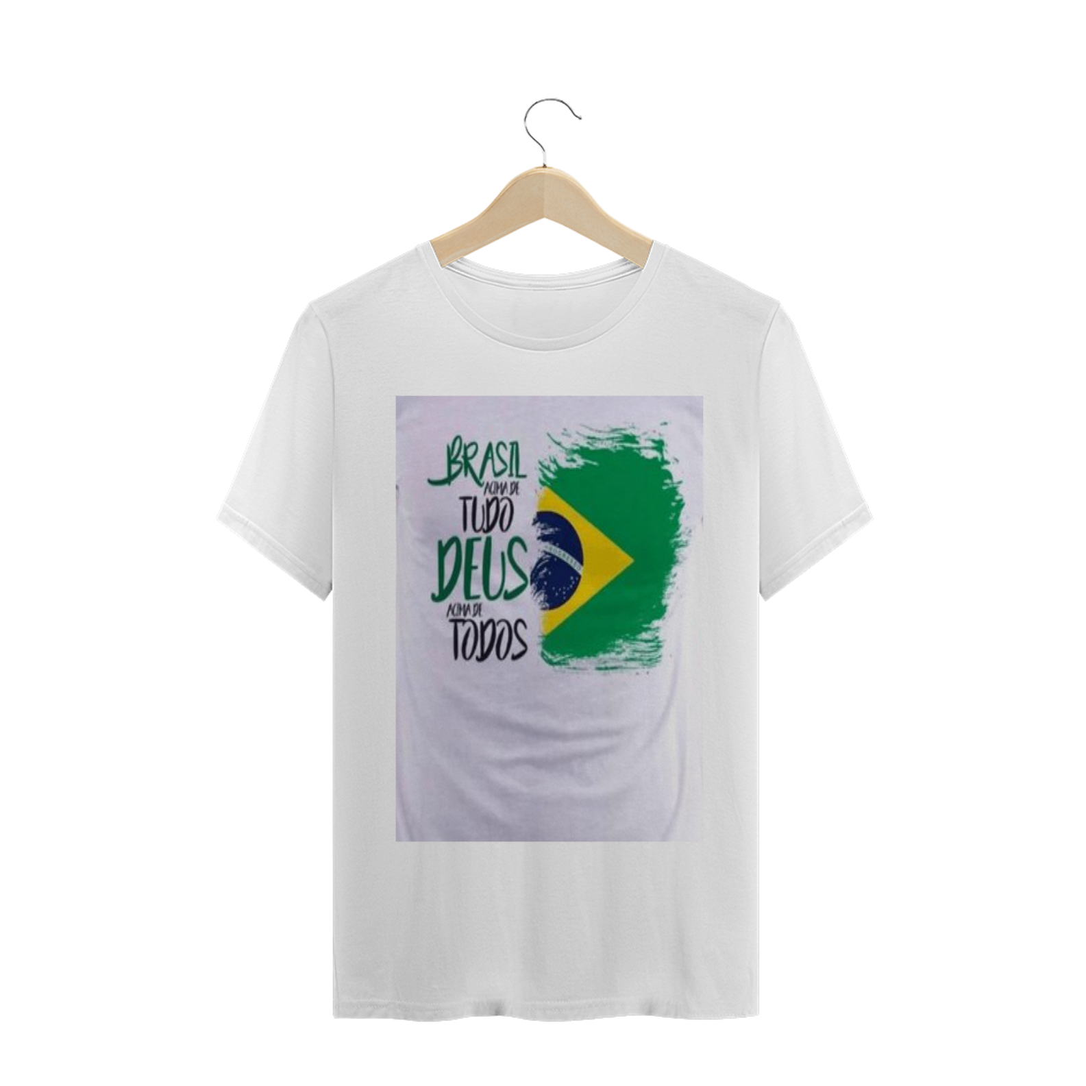 Nome do produto: Camisetas Personalizadas Deus acima de tudo