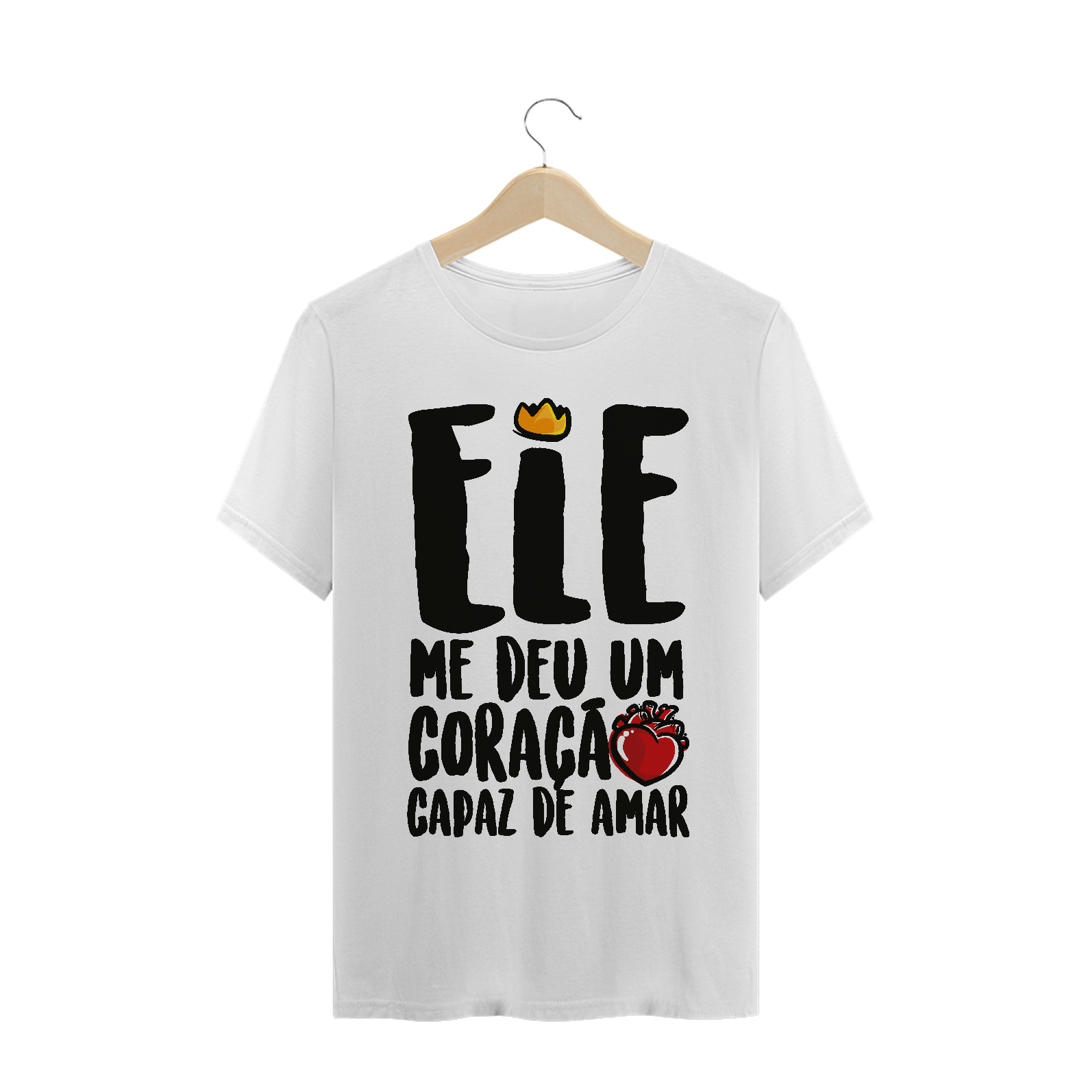 Nome do produto: Camisa Coração que Ama