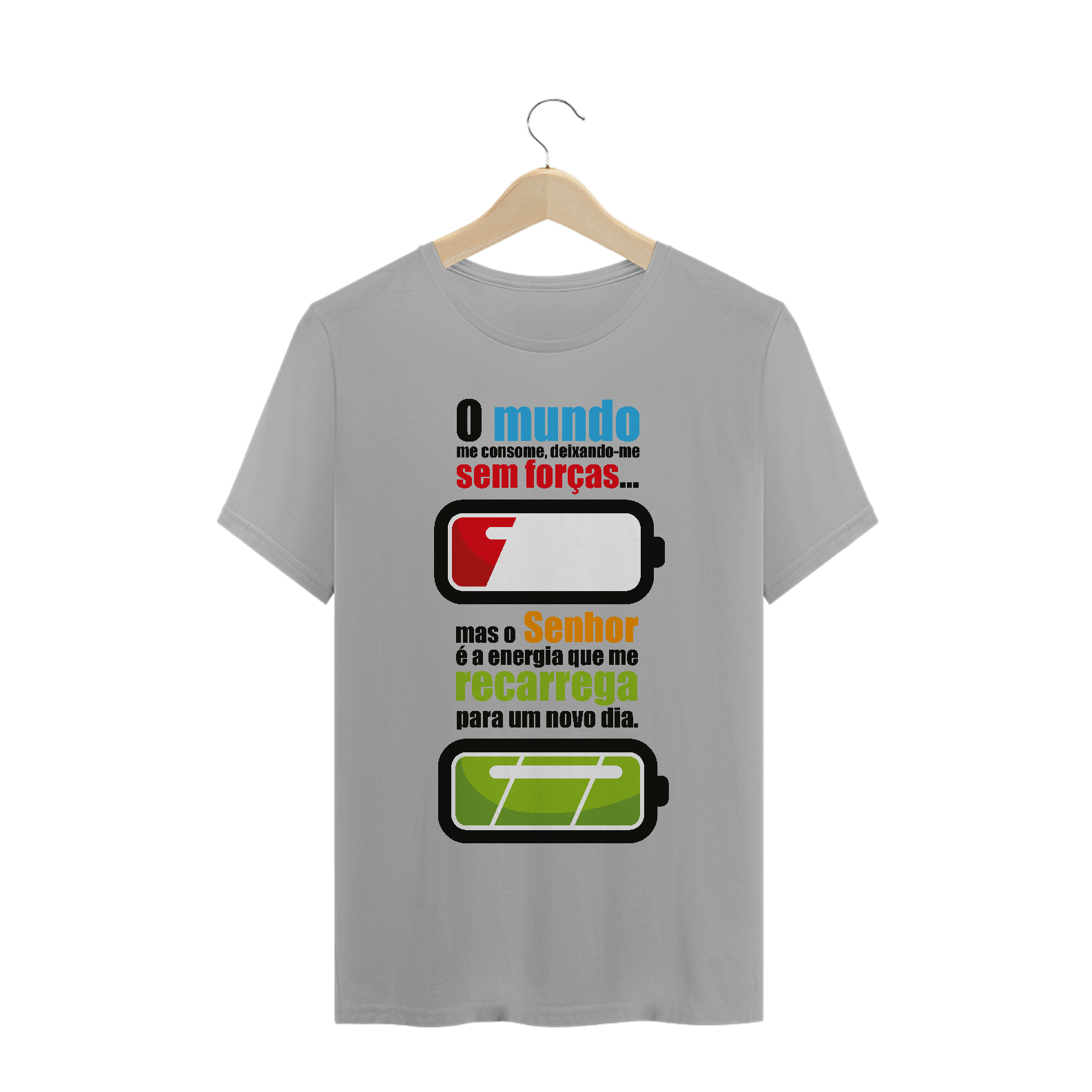 Nome do produto: Camisa Senhor Recarrega Minha Bateria