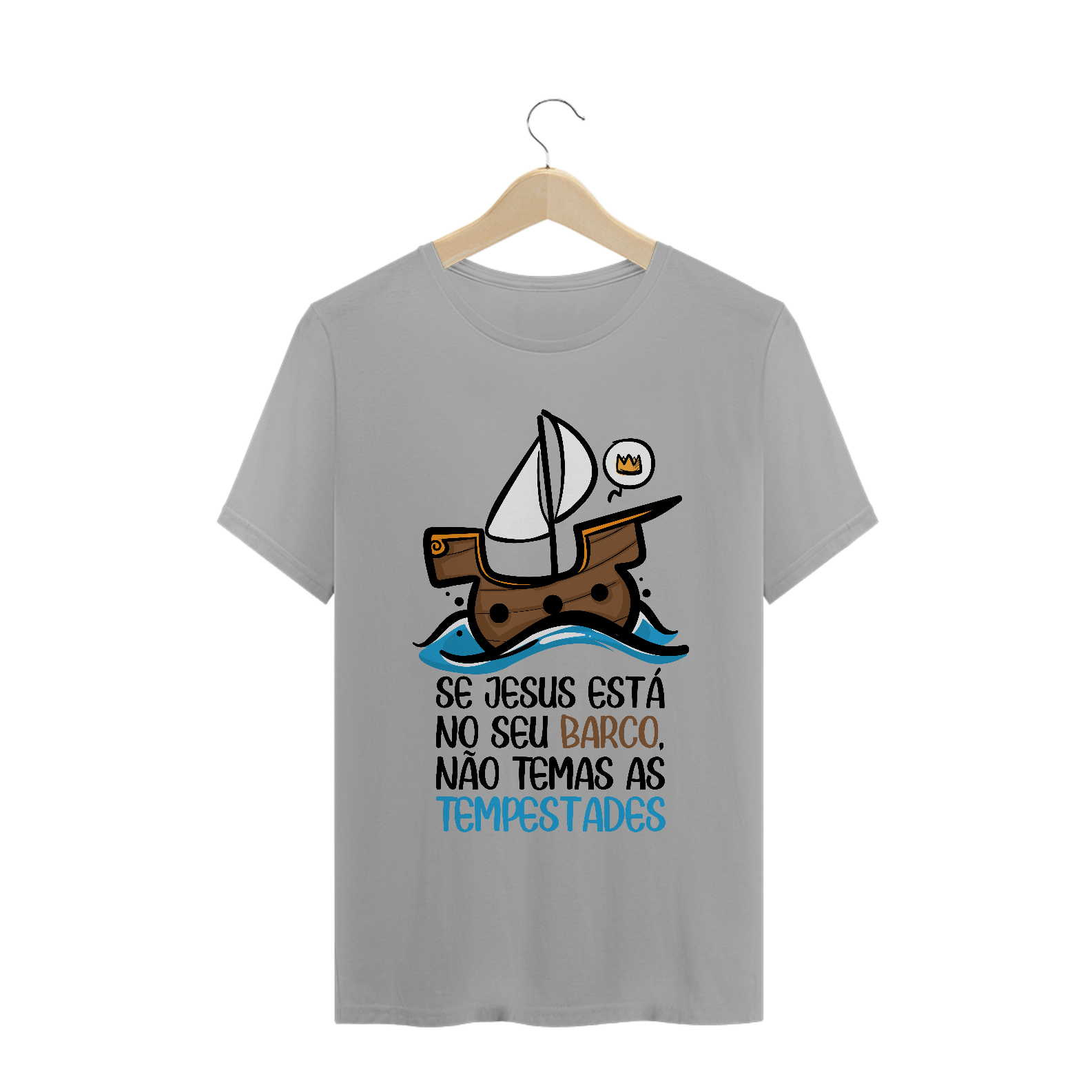 Nome do produto: Camisa Jesus no seu Barco