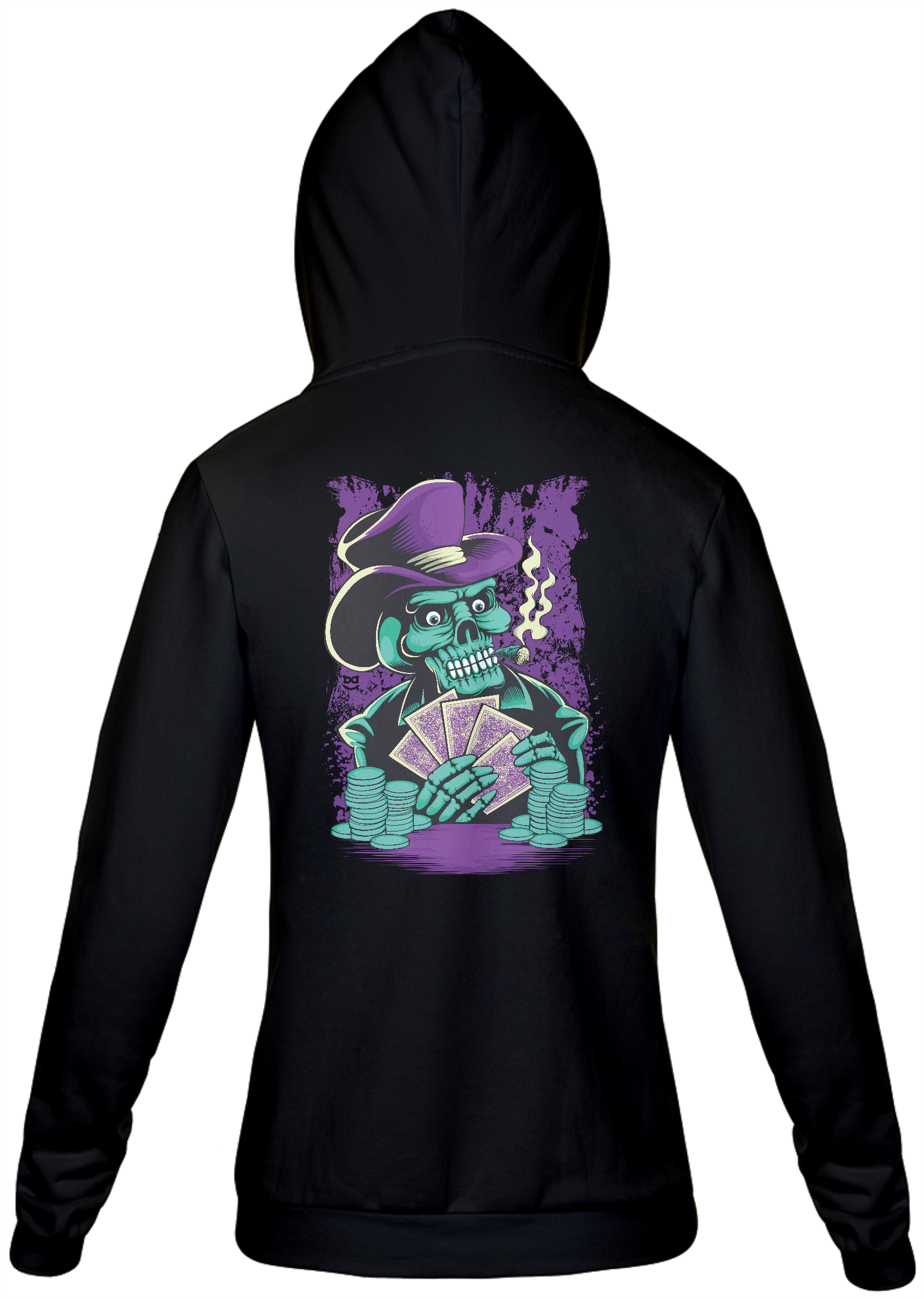 Nome do produto: Moletom Caveira Baralho