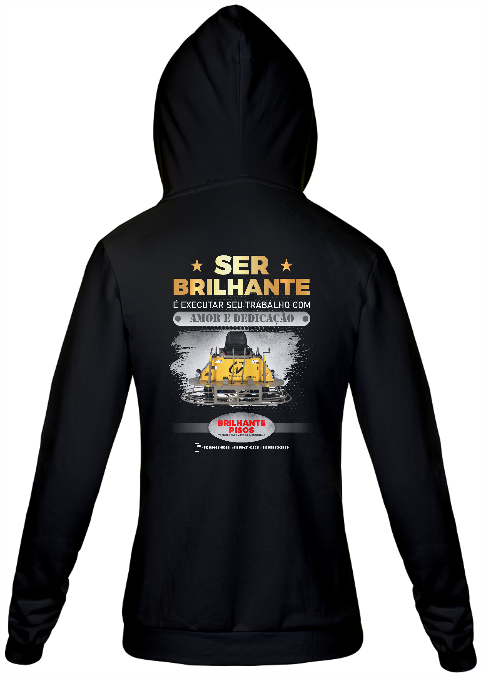 Nome do produto: Moletom Zíper na Frente Brilhante Pisos