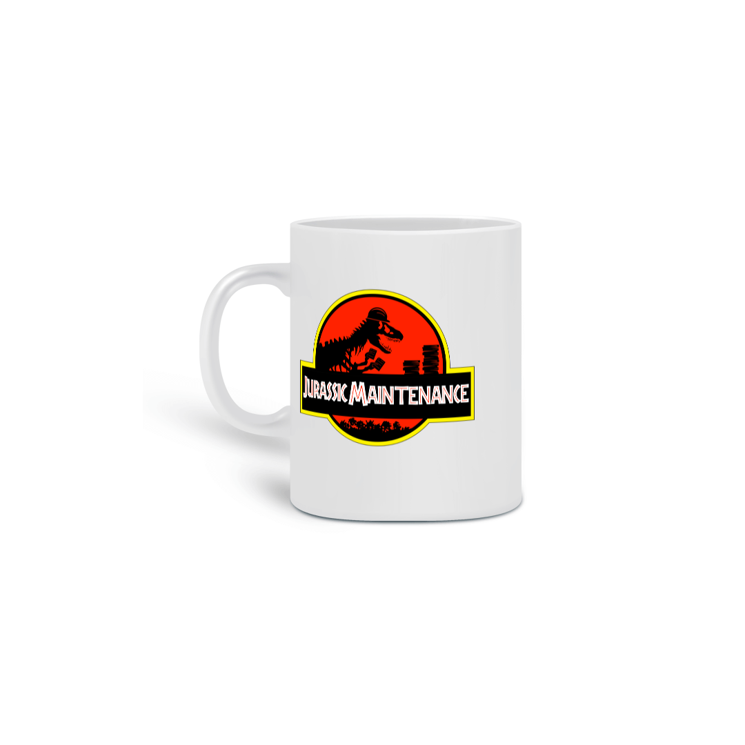 Nome do produto: Caneca Cerâmica - Jurassic Maintenance