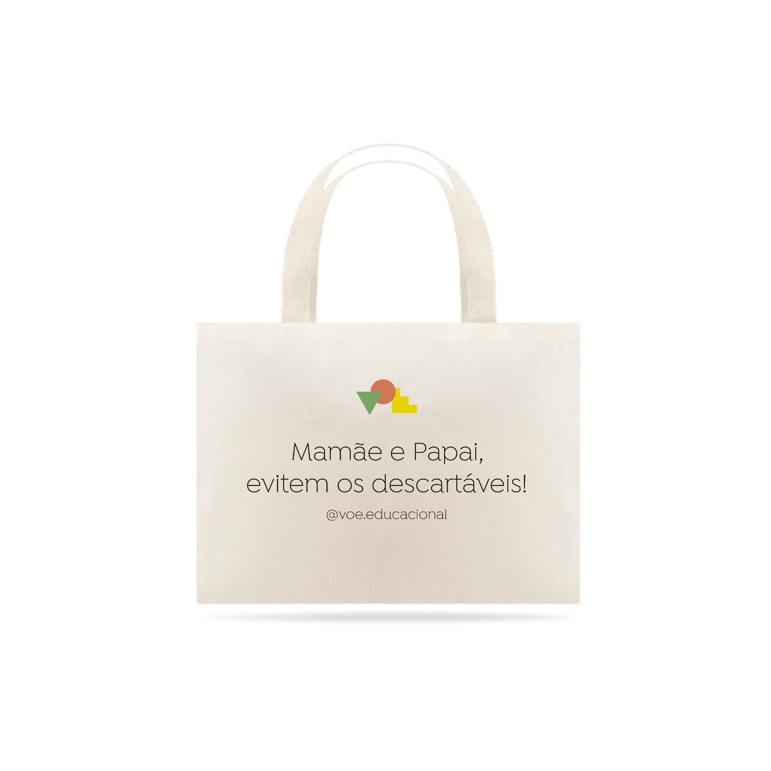 Nome do produto: Ecobag Mamãe e Papai, evitem os descartáveis!