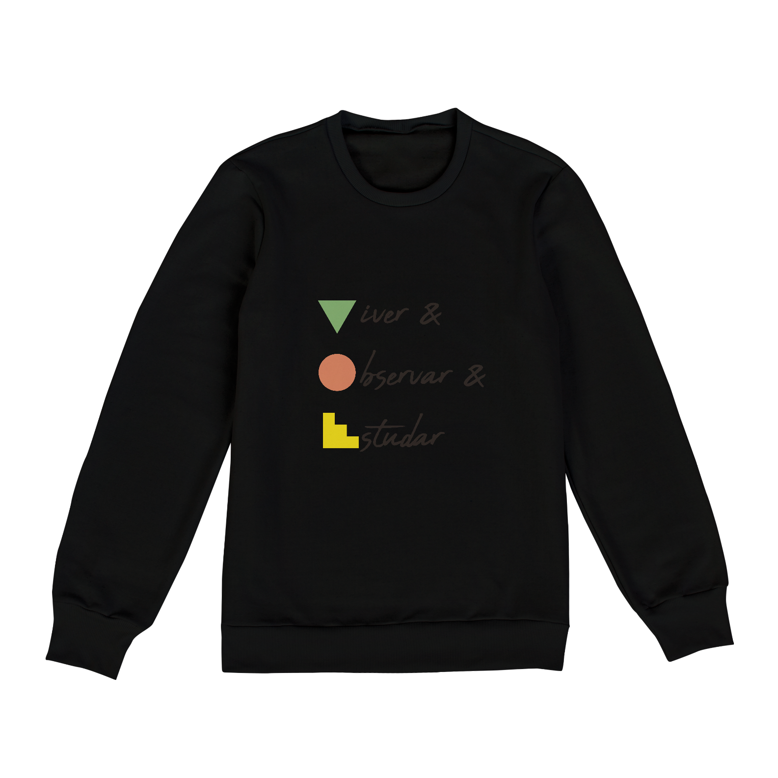 Nome do produto: Moletom Viver Observar Estudar