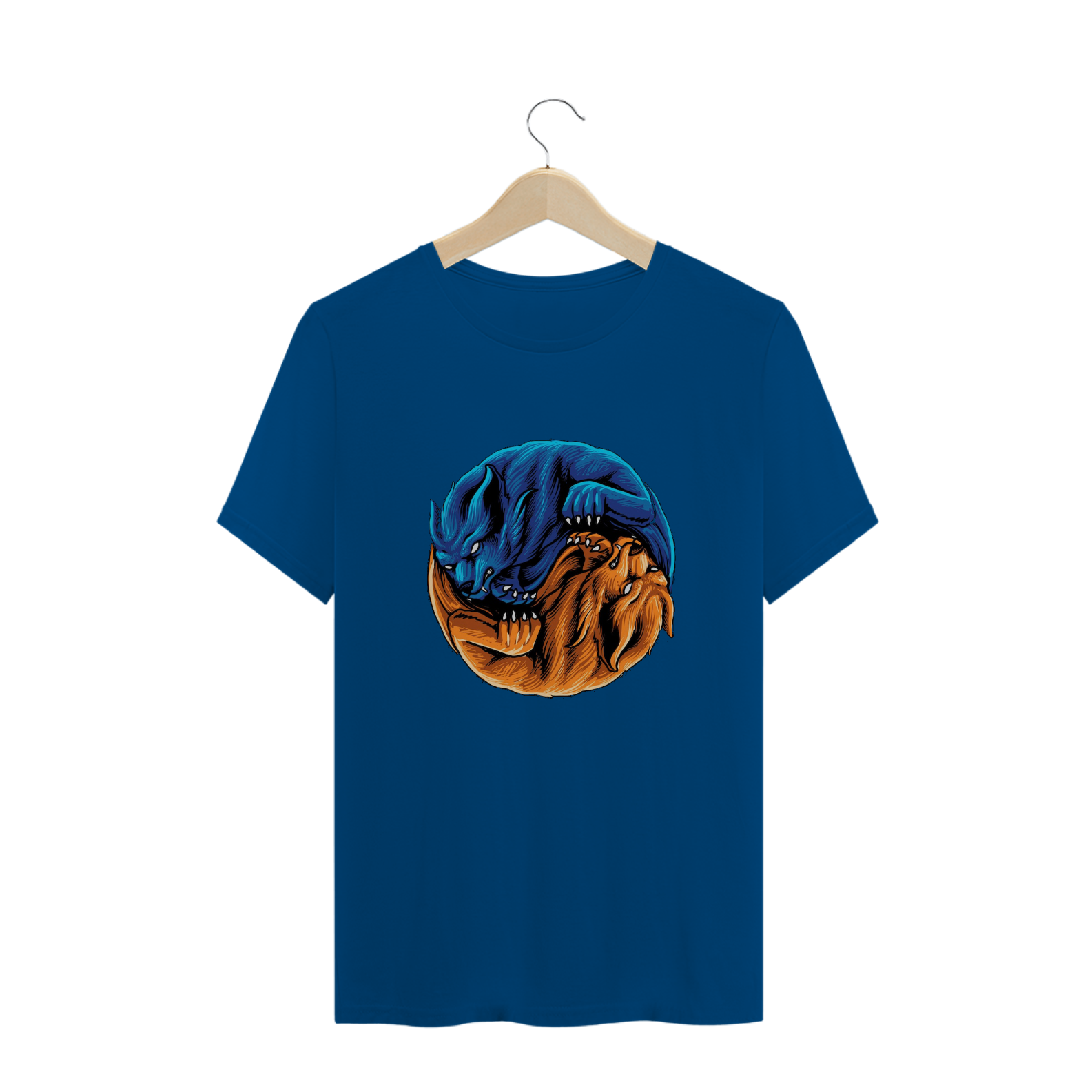 Nome do produto: T-Shirt Lobos Yin Yang