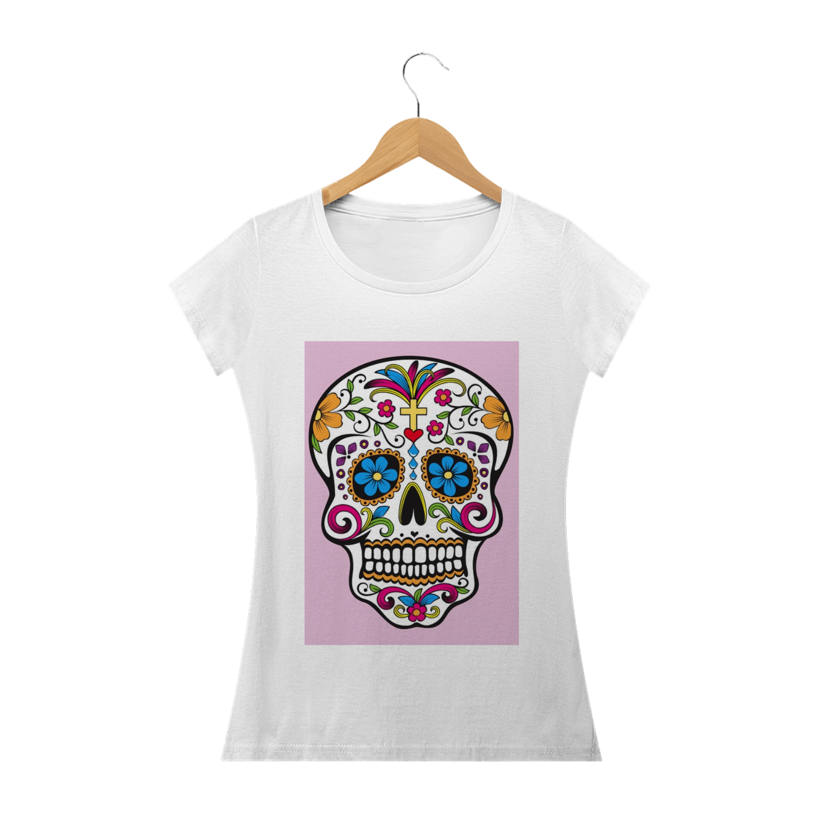 Nome do produto: Baby Long Caveira Mexicana