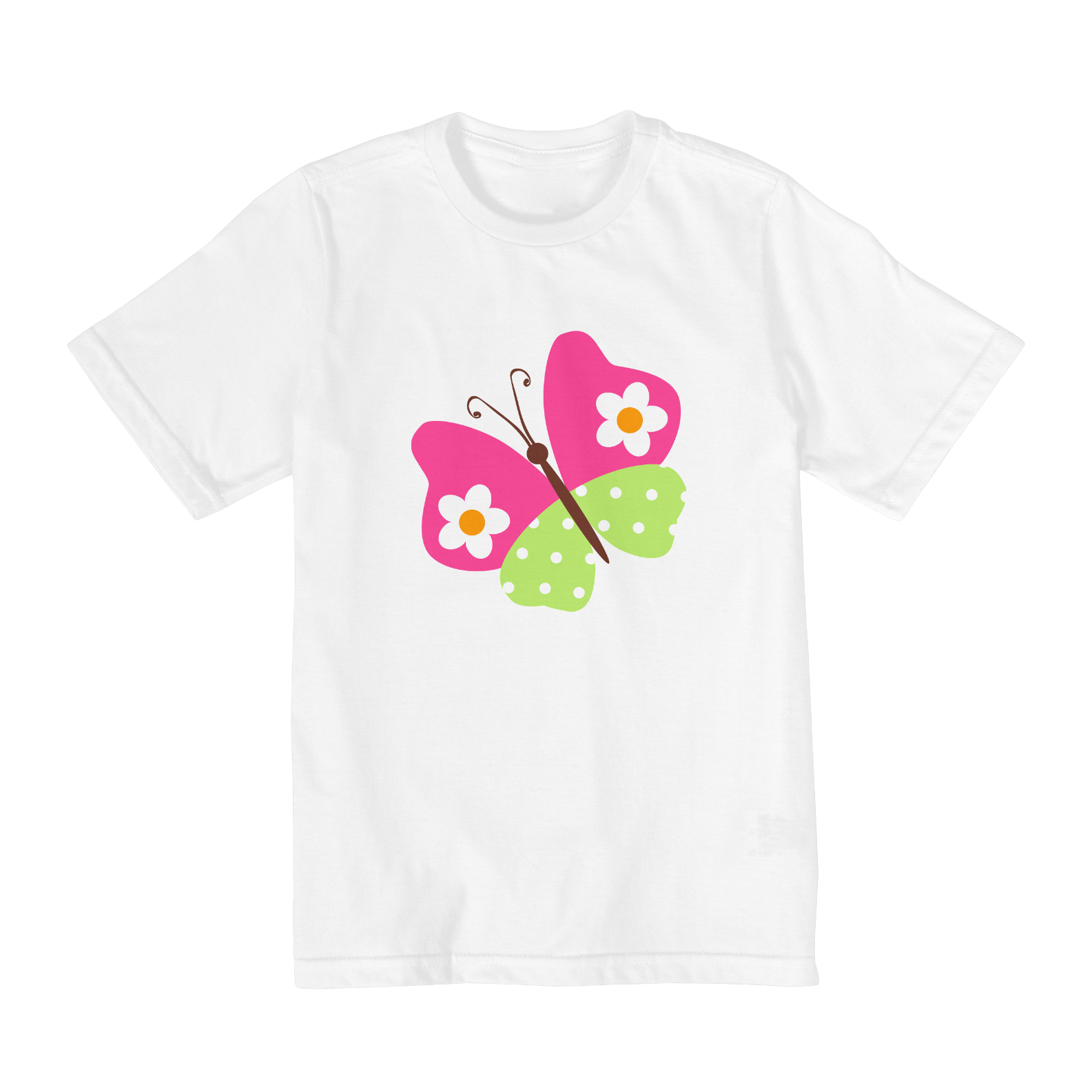 Nome do produto: Camiseta Infantil Borboleta