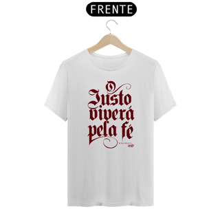 Camiseta O Justo Viverá pela Fé (cores claras)