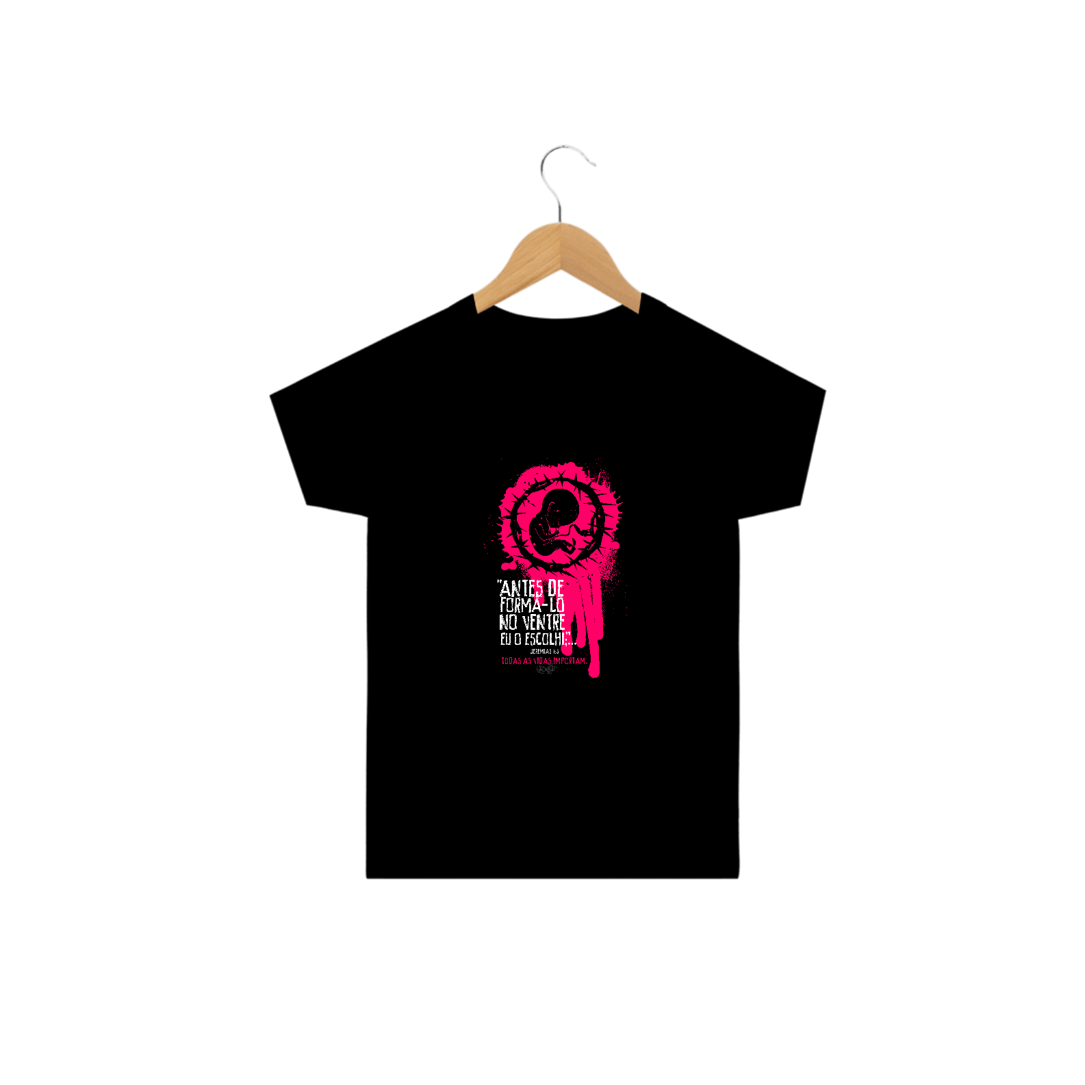 Camiseta Infantil Não ao Aborto
