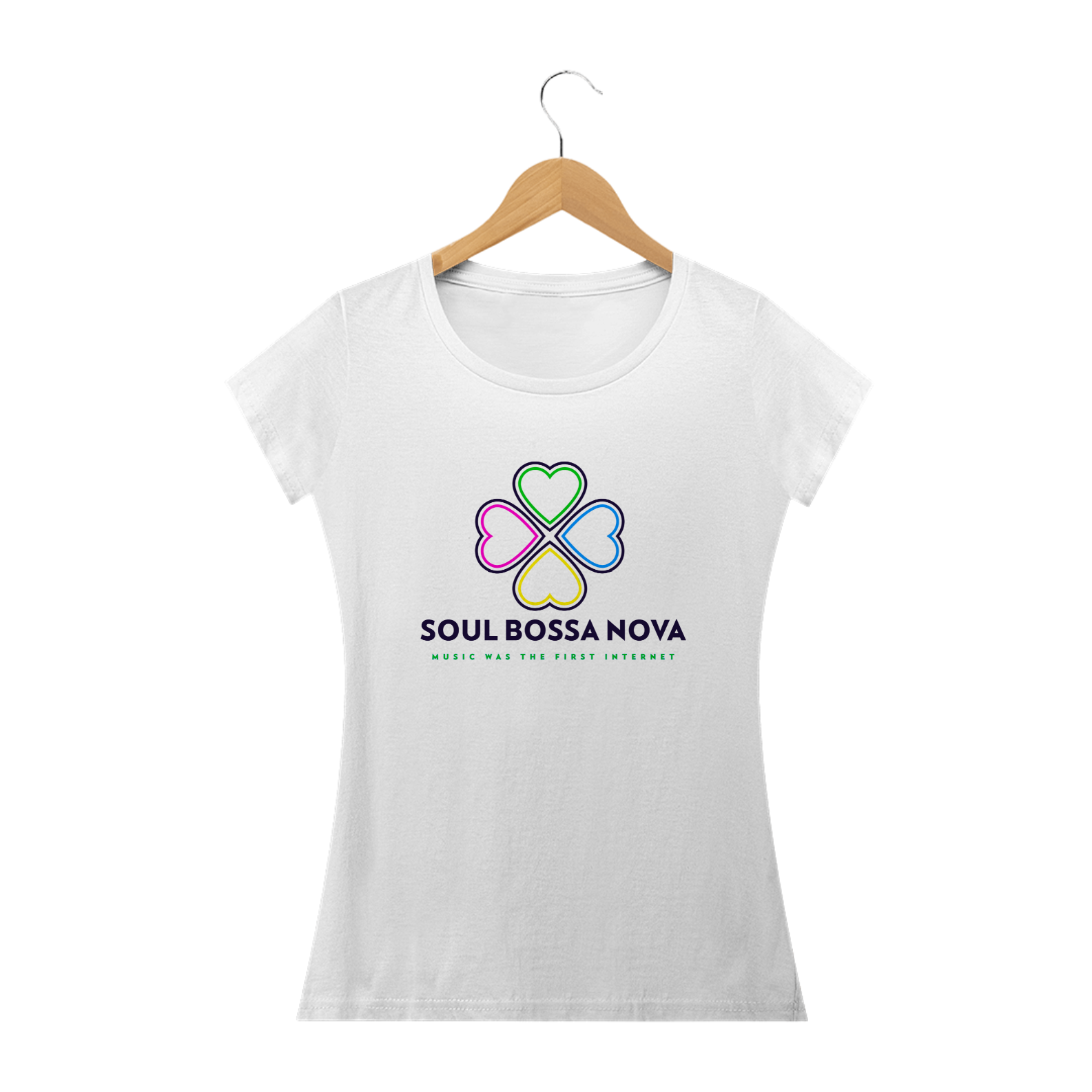 Nome do produto: Camiseta feminina Trevo Boa Nova - Malha Prime.