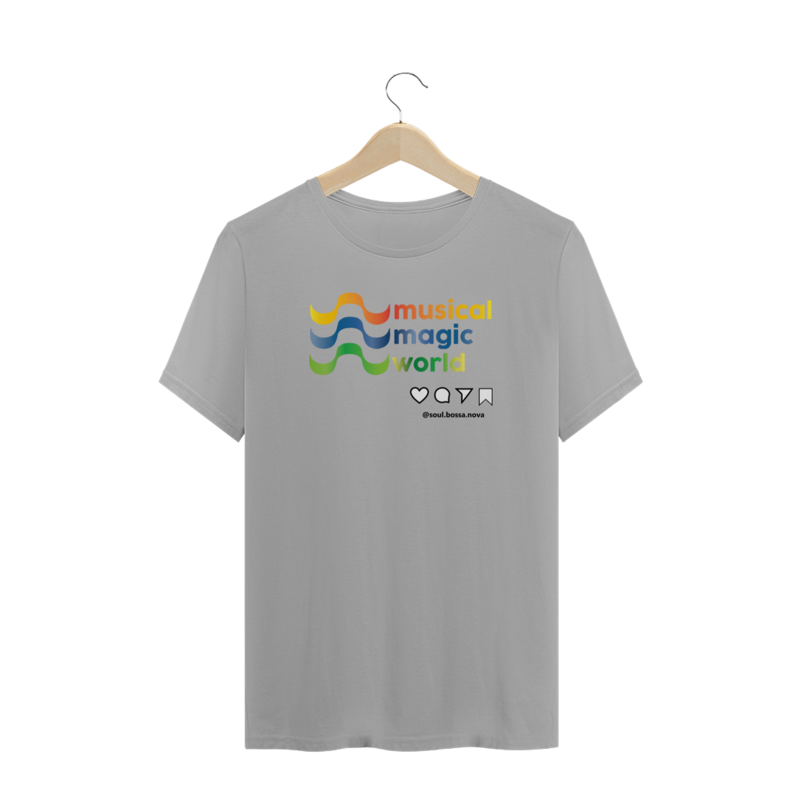 Nome do produto: Camiseta Musical Magic World - Plus size.