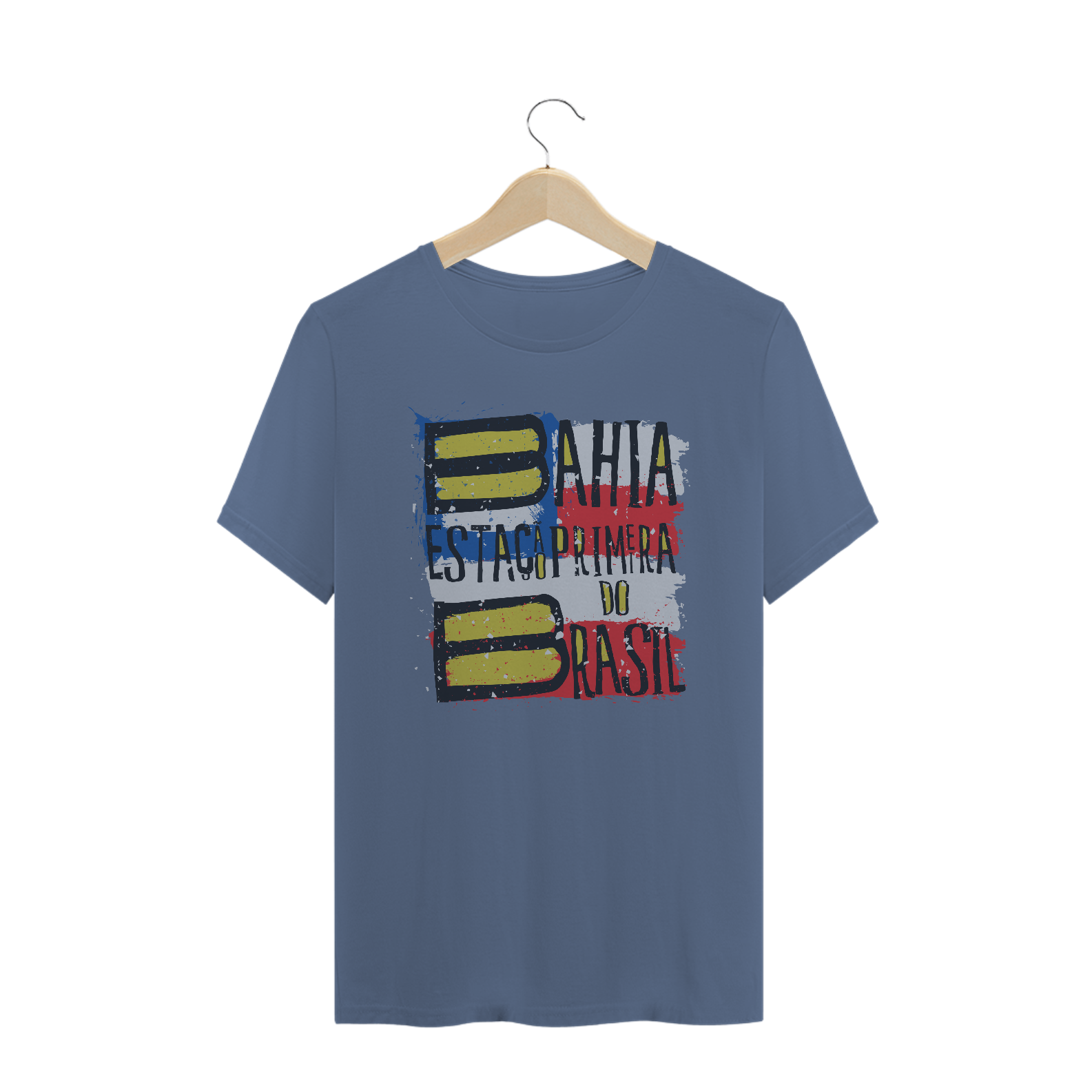 Nome do produto: Camiseta Masculina : Bahia, estação primeira do Brasil