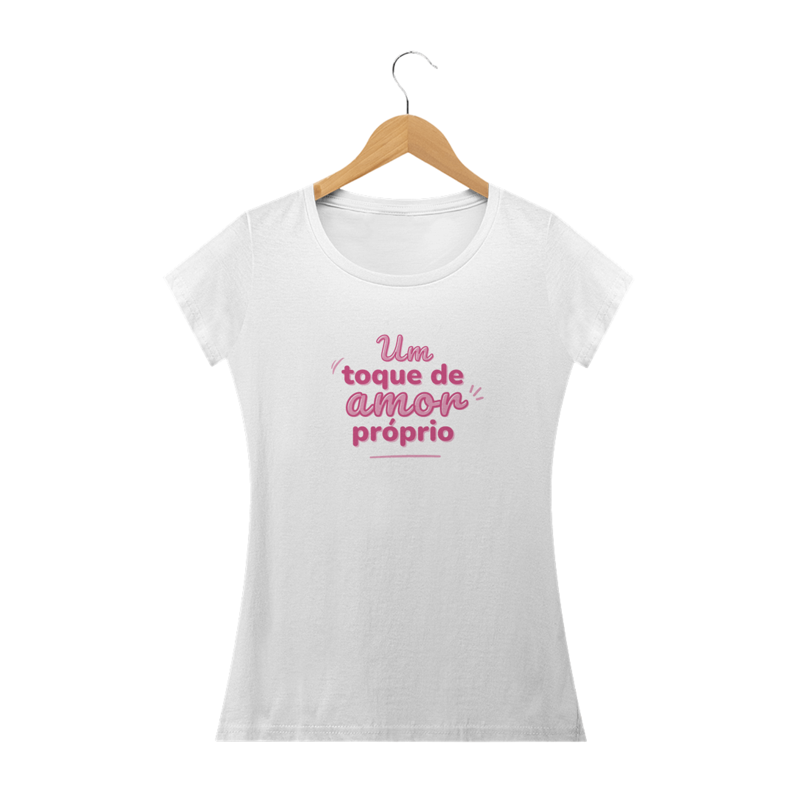 Nome do produto: Camiseta Feminina  Amor Próprio