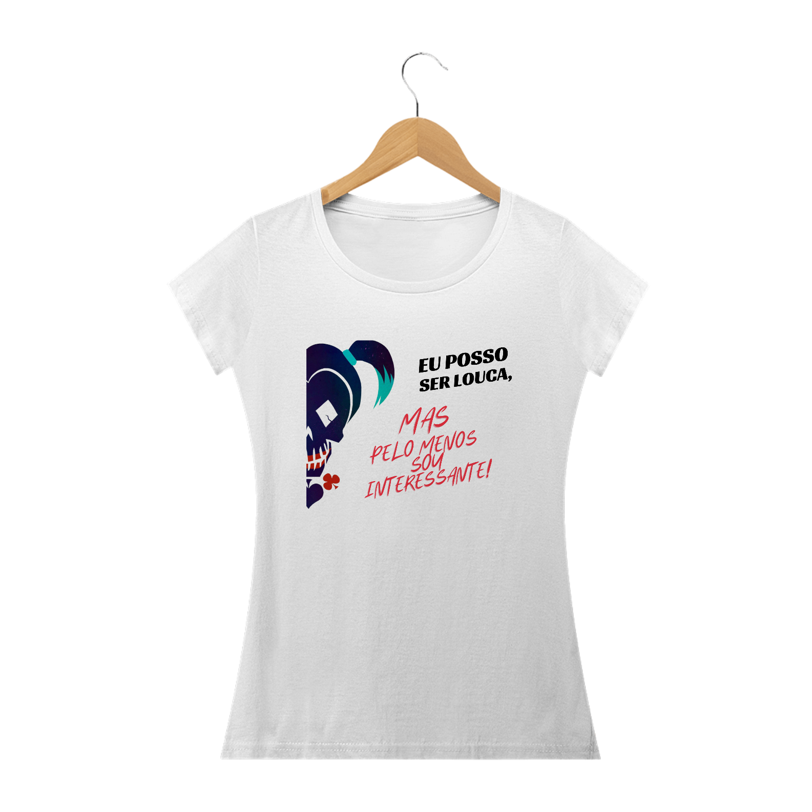 Nome do produto: Camiseta Frase Arlequina