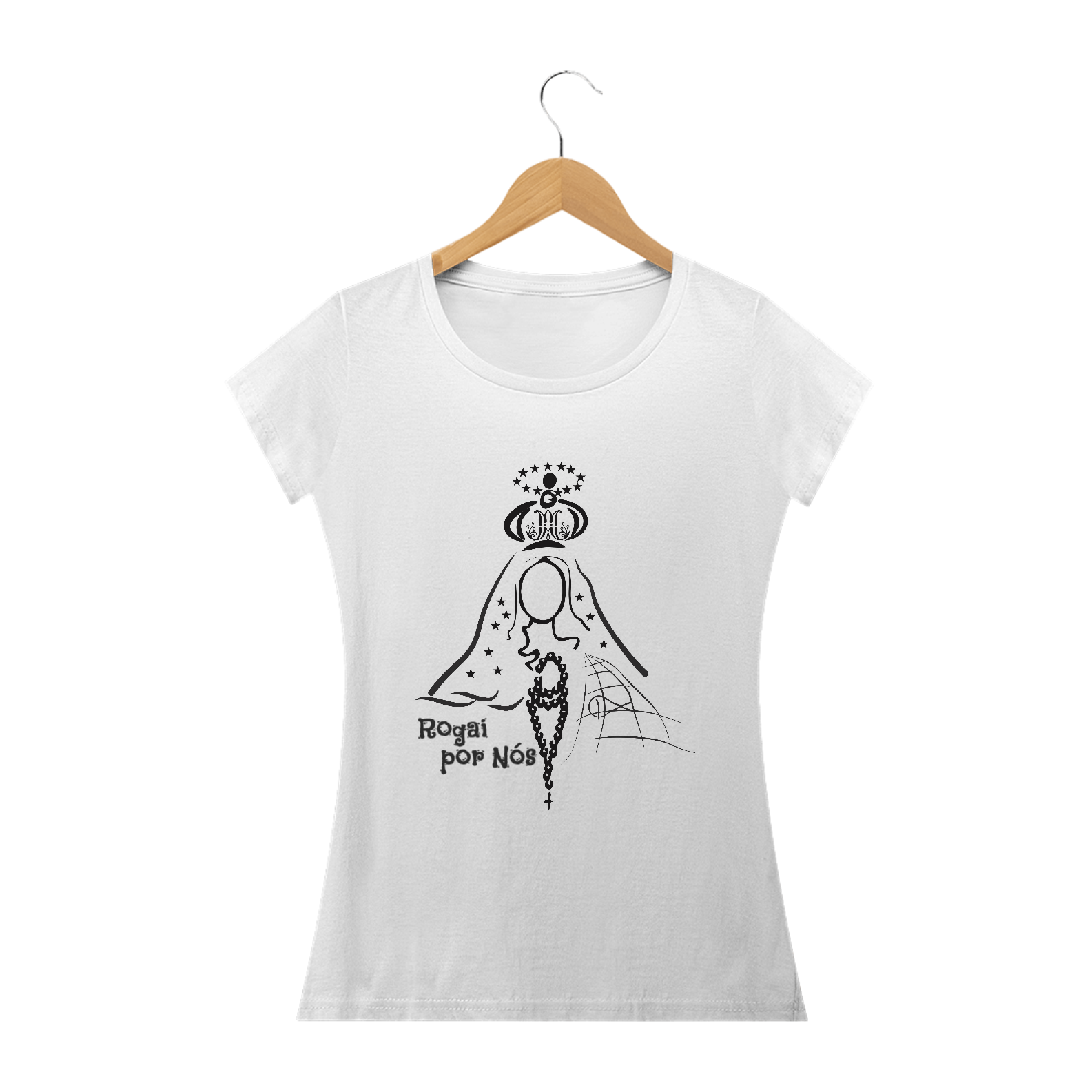 Nome do produto: Camiseta Rogai por Nós