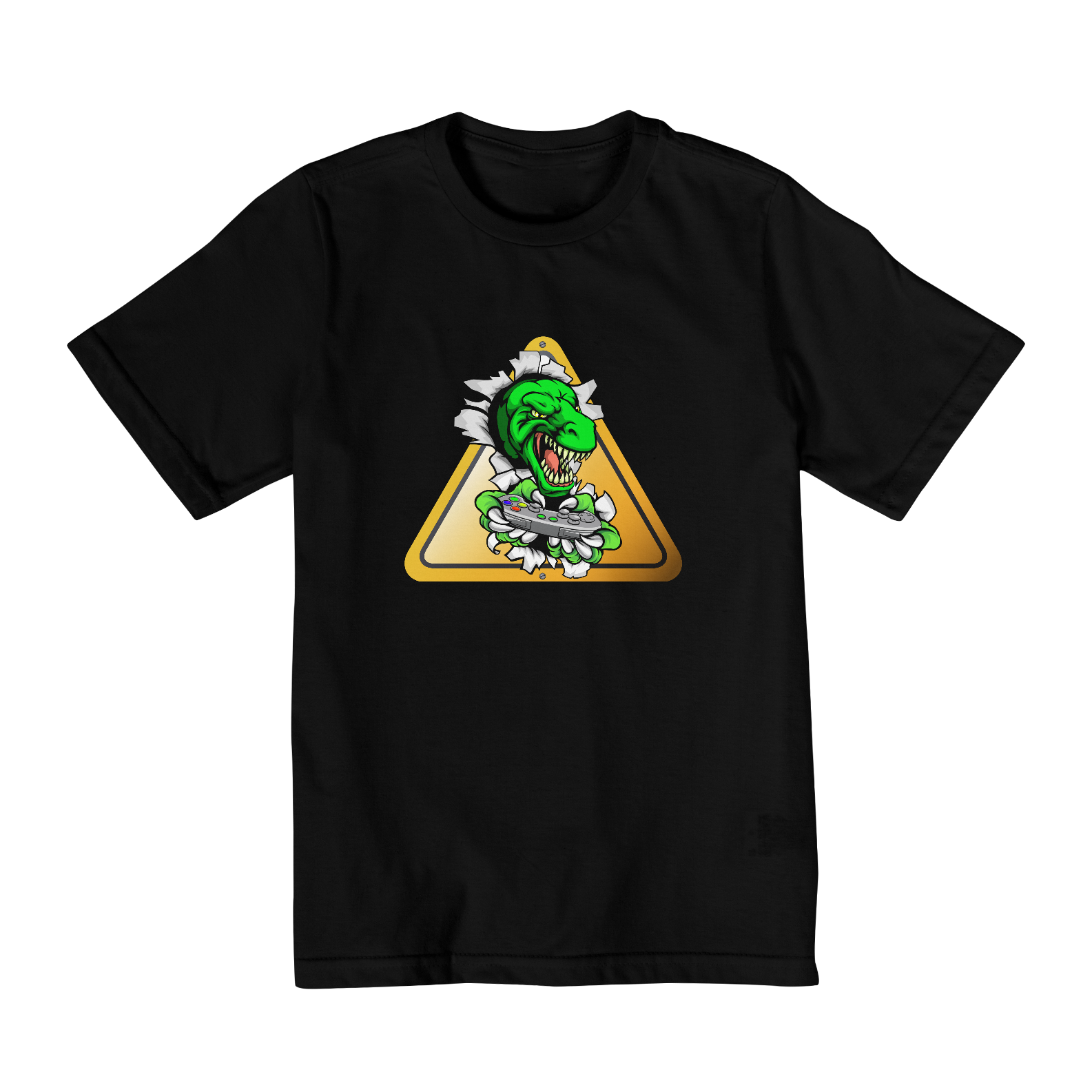 Nome do produto: Camiseta Infantil T-Rex Gamer