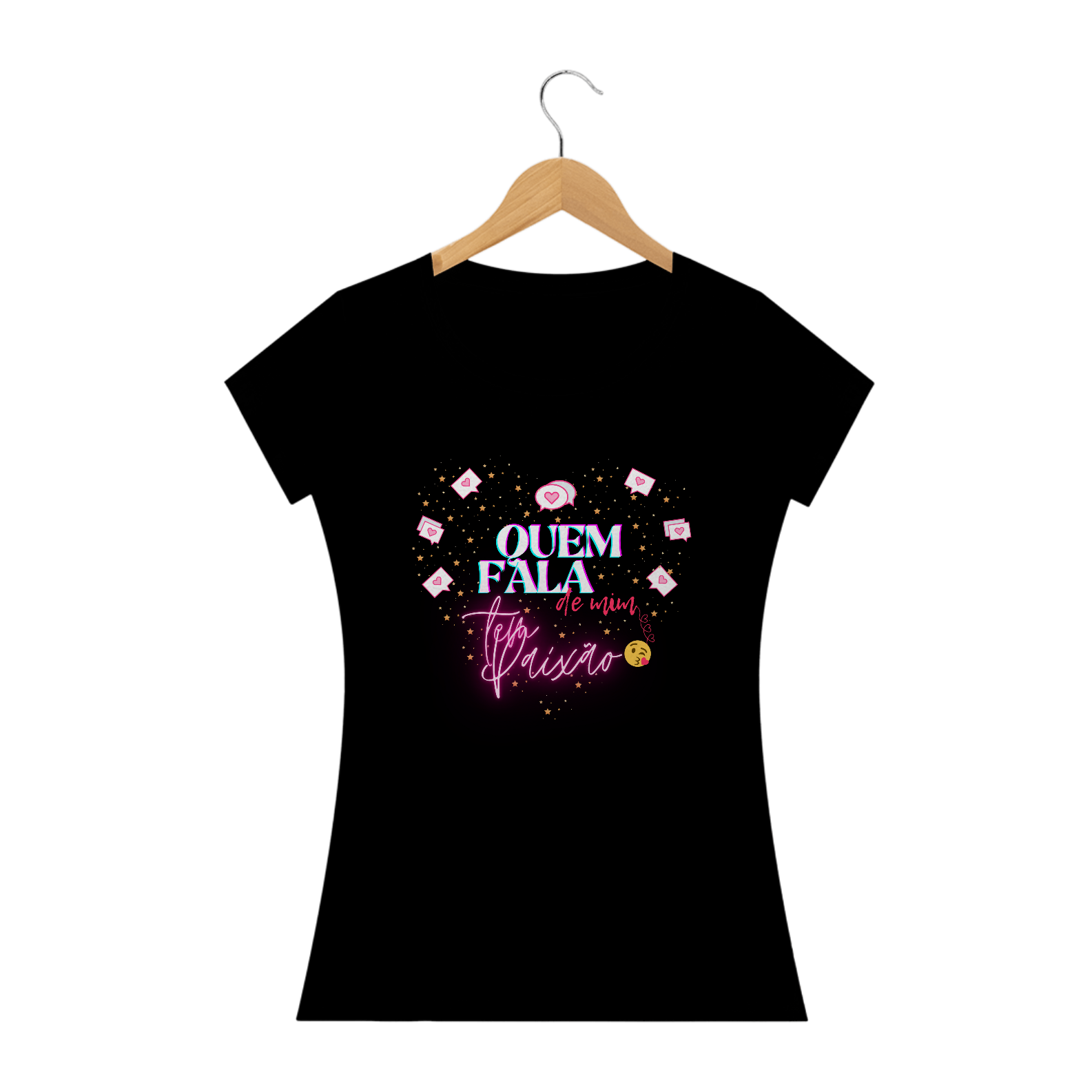 Nome do produto: Camiseta Feminina Quem Fala de Mim...