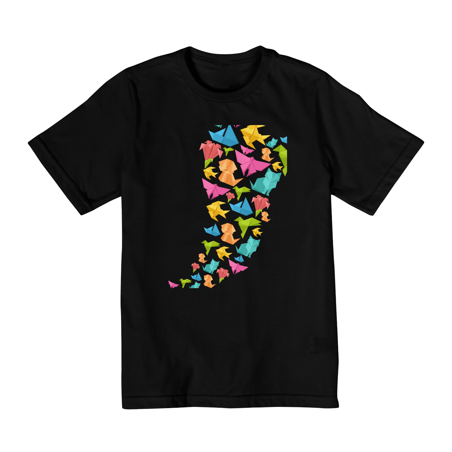 Nome do produto: Camiseta Imfantil Origami