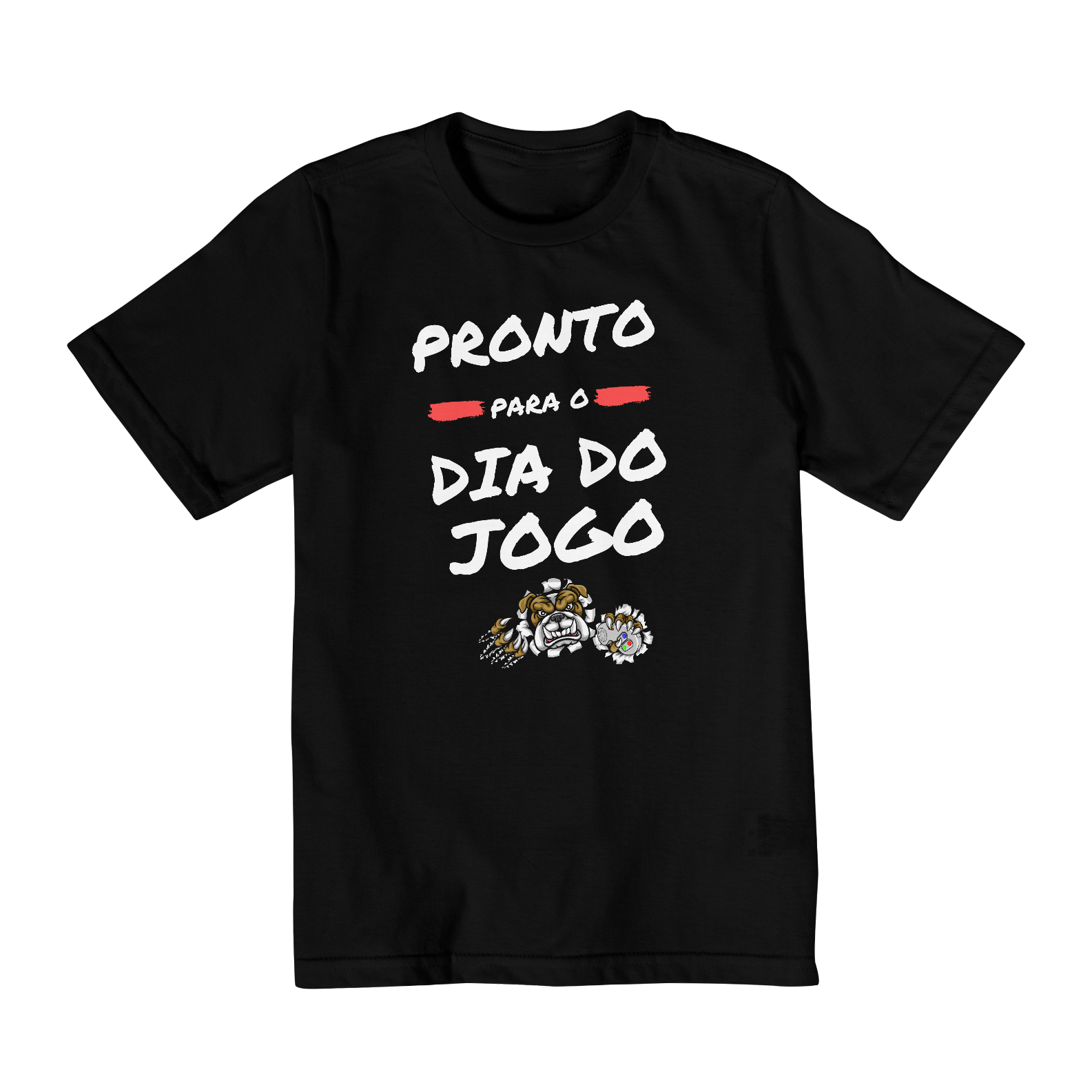 Nome do produto: Camiseta Infantil: Pronto Para o Dia do Jogo