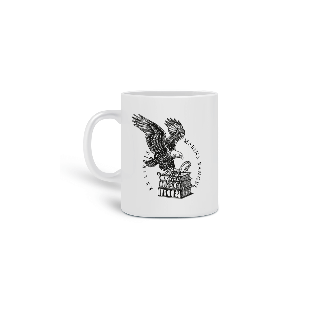 Nome do produto: CANECA EX LIBRIS ARTE PERSONALIZADA