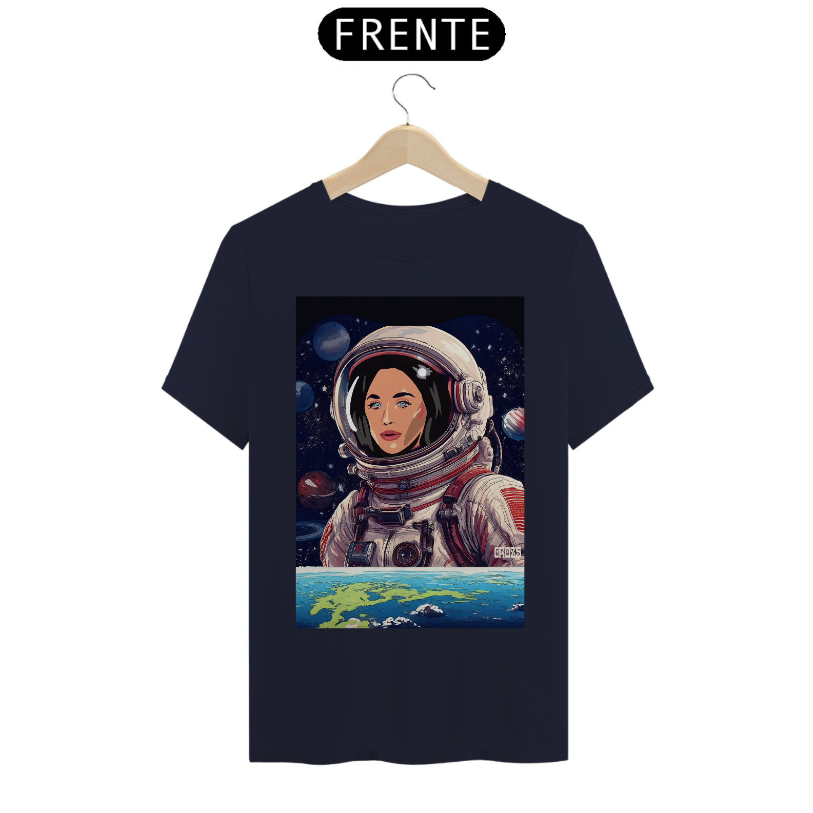 Nome do produto: Camiseta Premium Katy Perry No Espaço