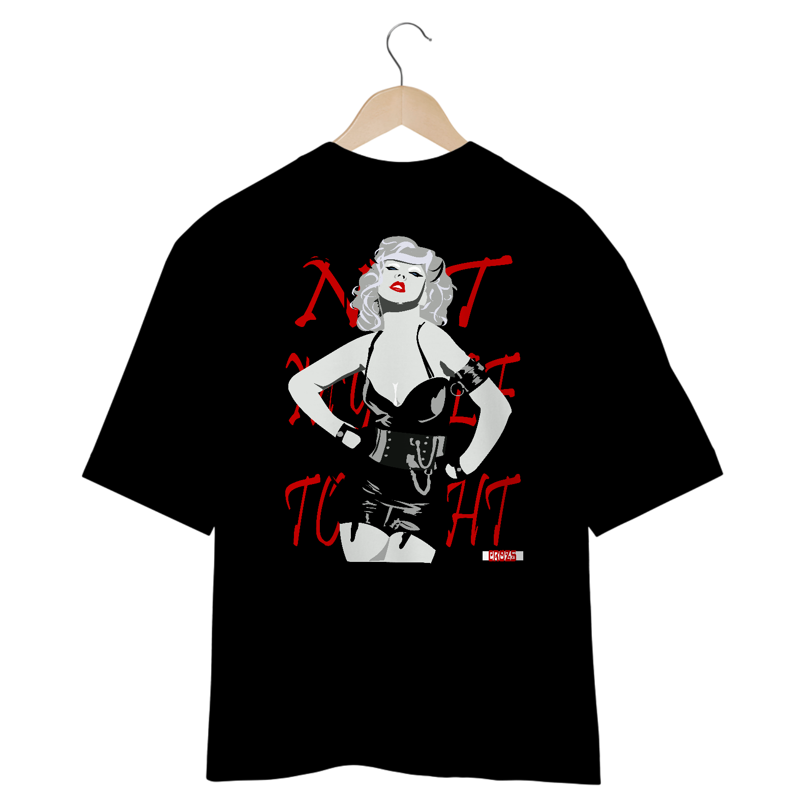 Oversized Xtina Not Myself Tonight - Estampa nas Costas