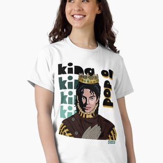 Camiseta Quality King Of Pop Michael Jackson