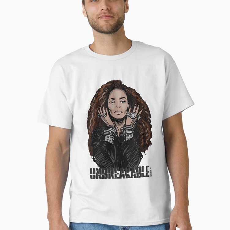 Camiseta quality Janet Jackson Unbreakable