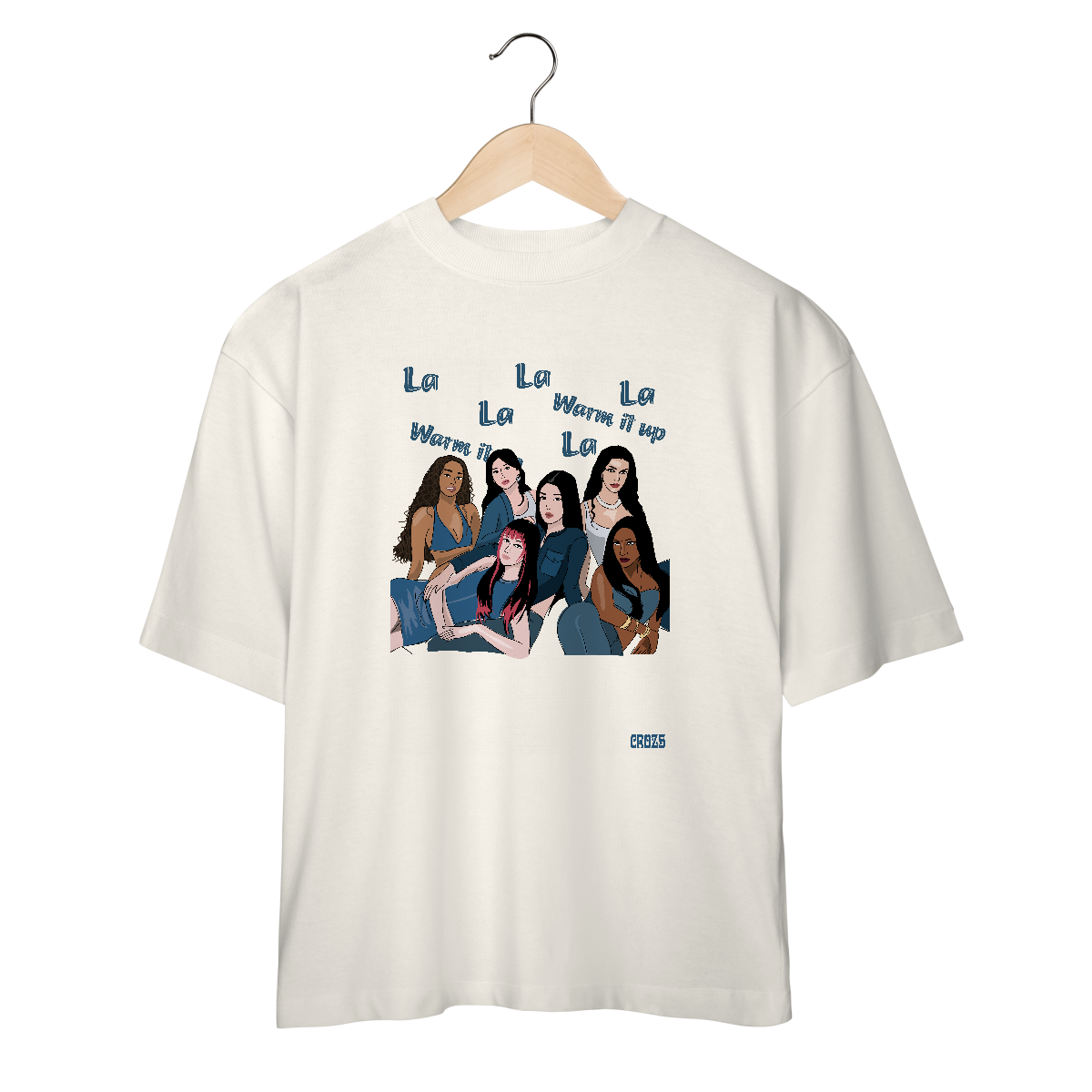 Camiseta Oversized Katseye Gap