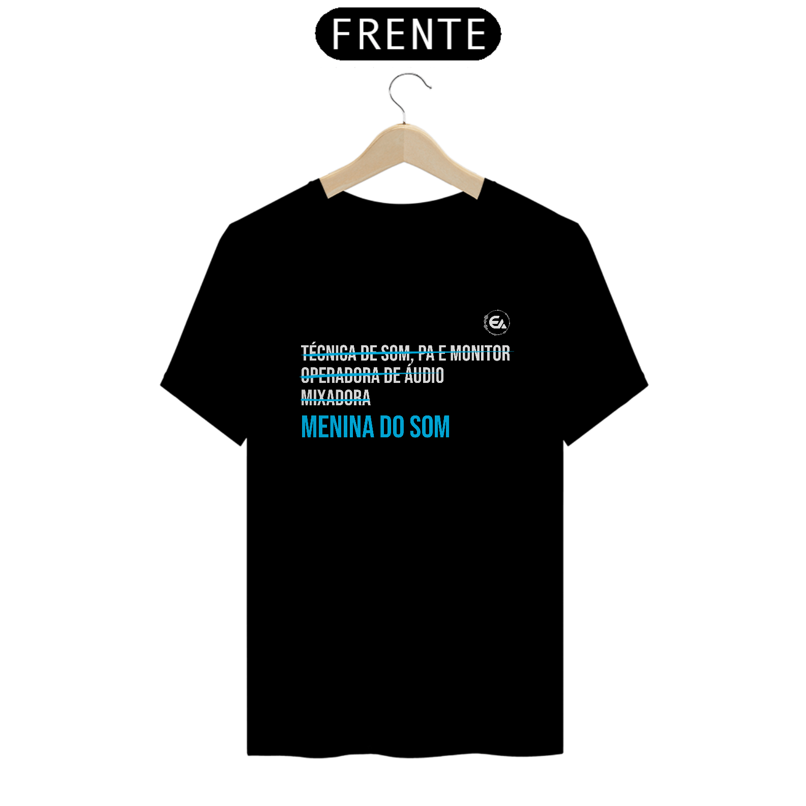 Nome do produto: Camiseta Educa Áudio Menina do som