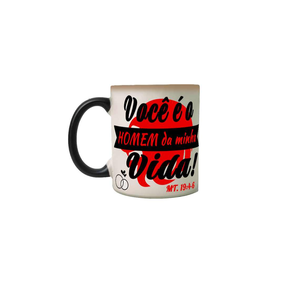 Nome do produto: CANECA ESPECIAL PARA MARIDOS MATEUS 19:4-6