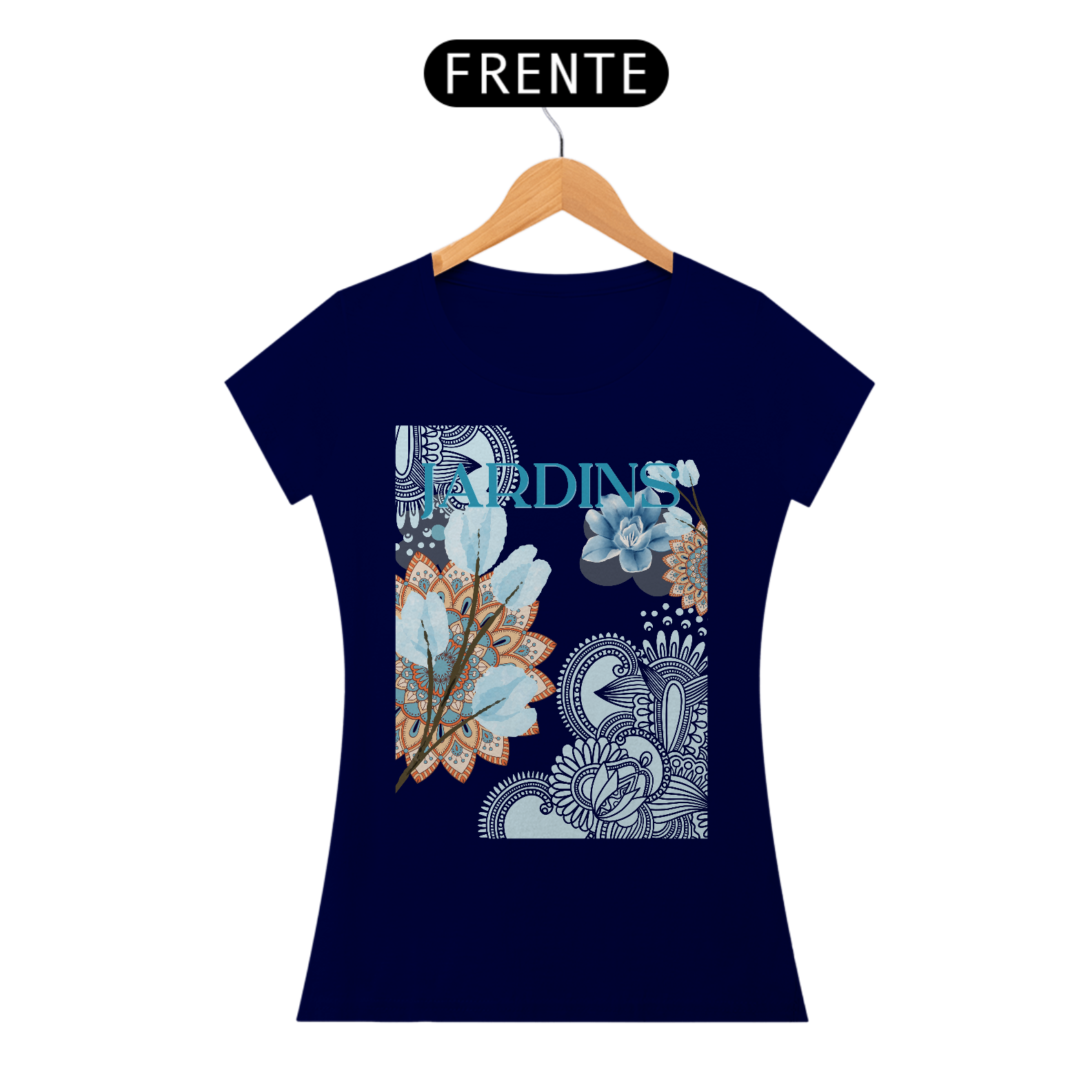 Nome do produto: T Baby Look Jardins Flores