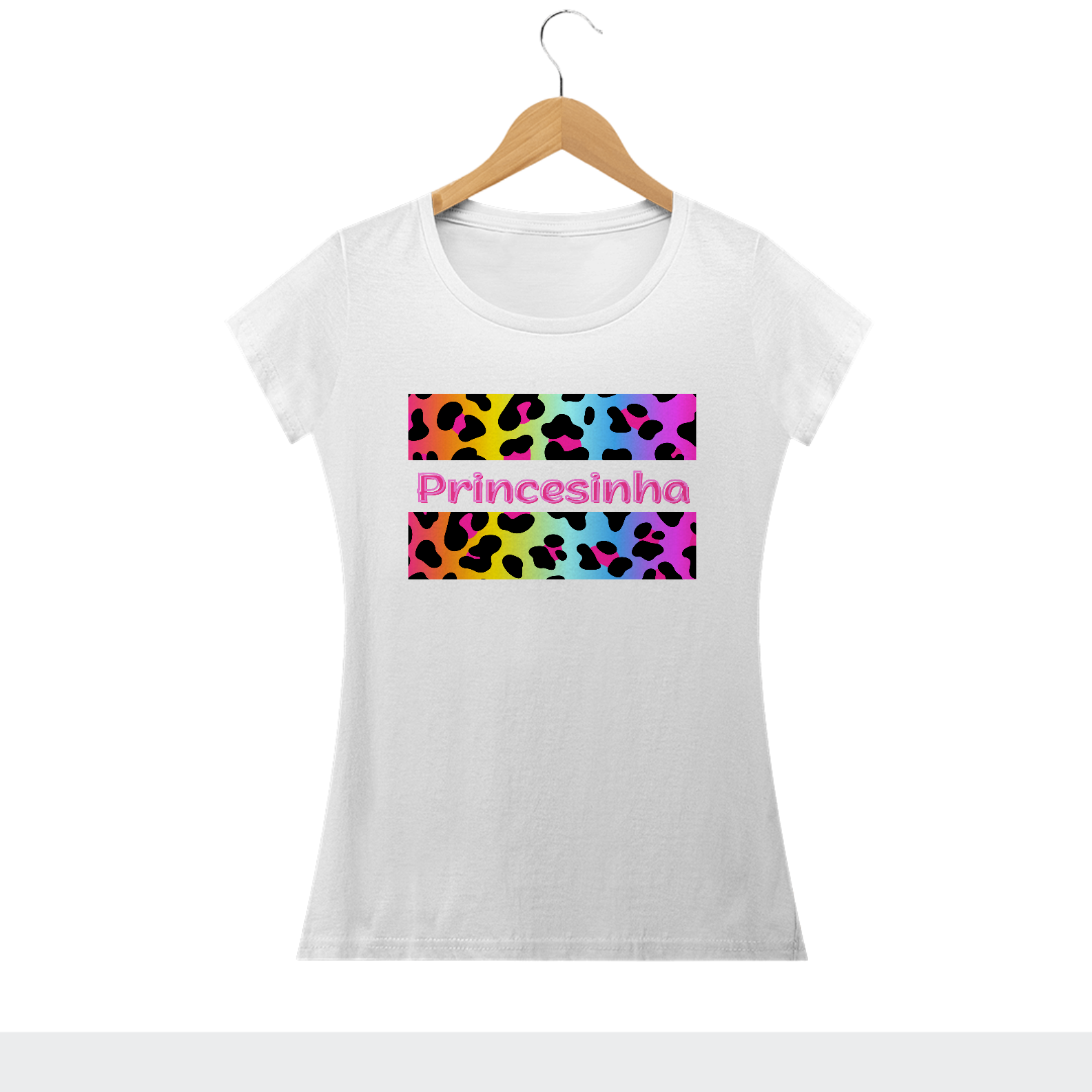 Nome do produto: Camiseta Baby Long Princesinha 