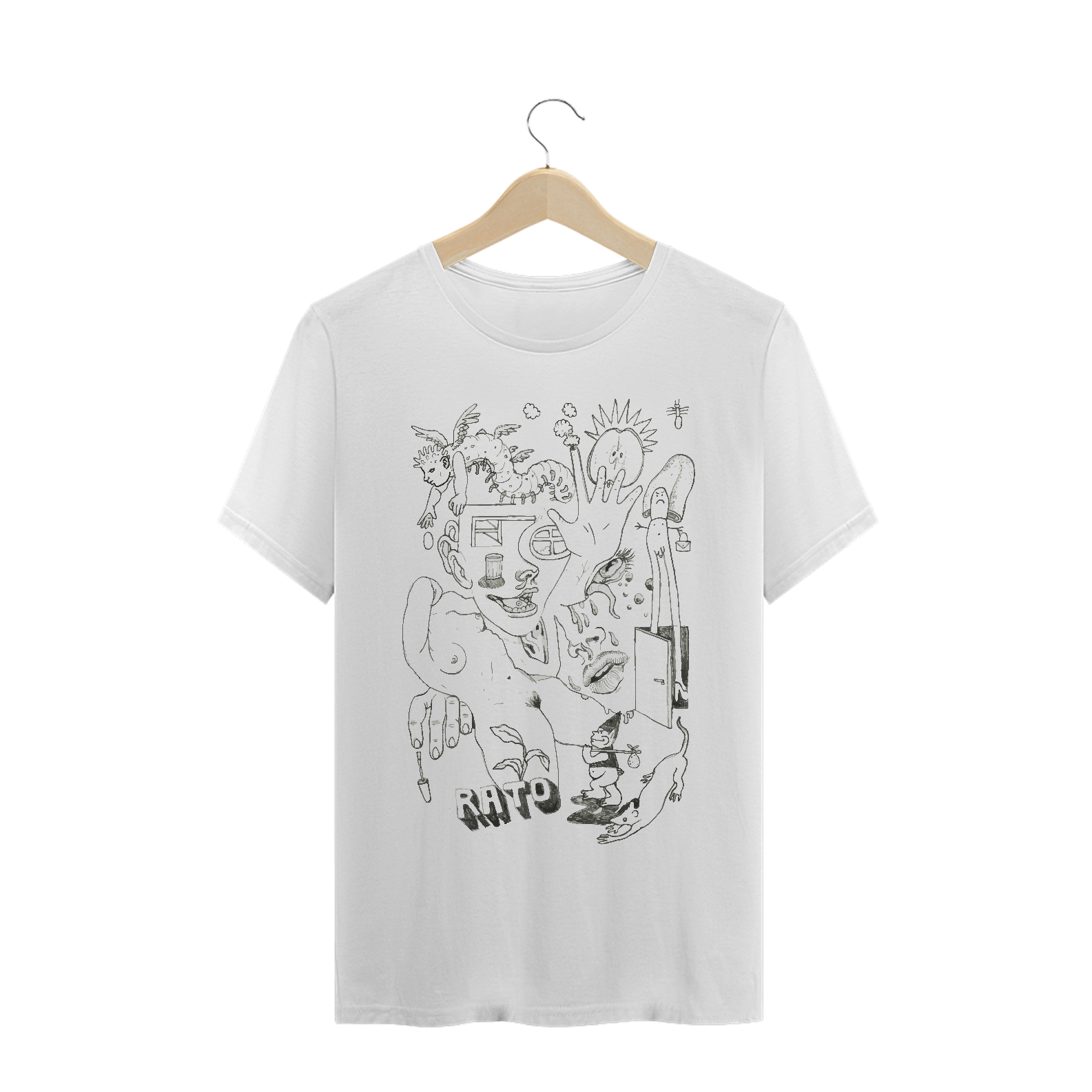 Nome do produto: Camiseta Rato na Cozinha