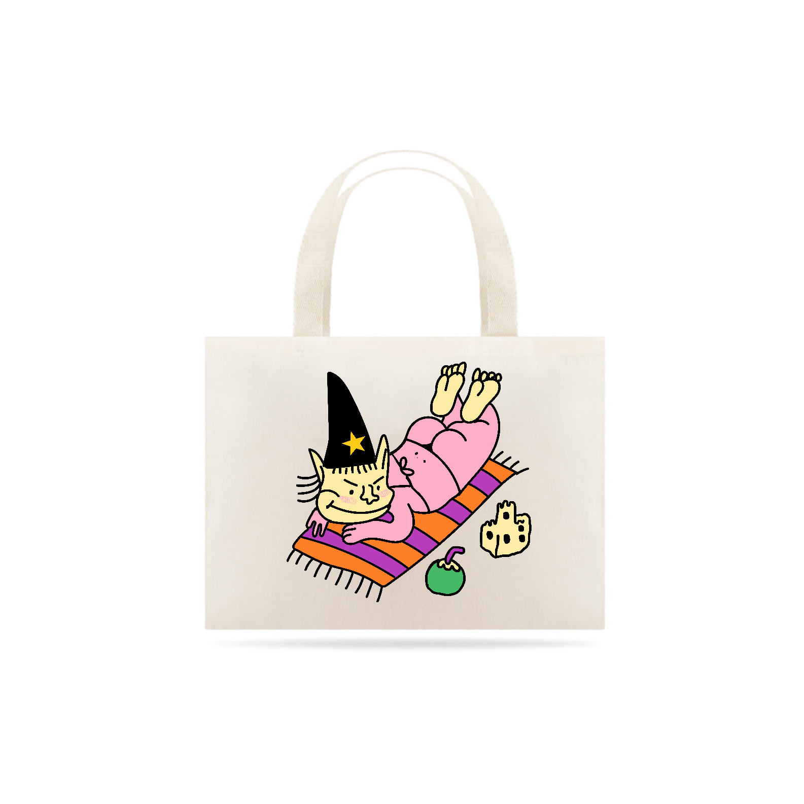 Nome do produto: Eco Gnomim Praieira, Feiticeira e Tá Solteira