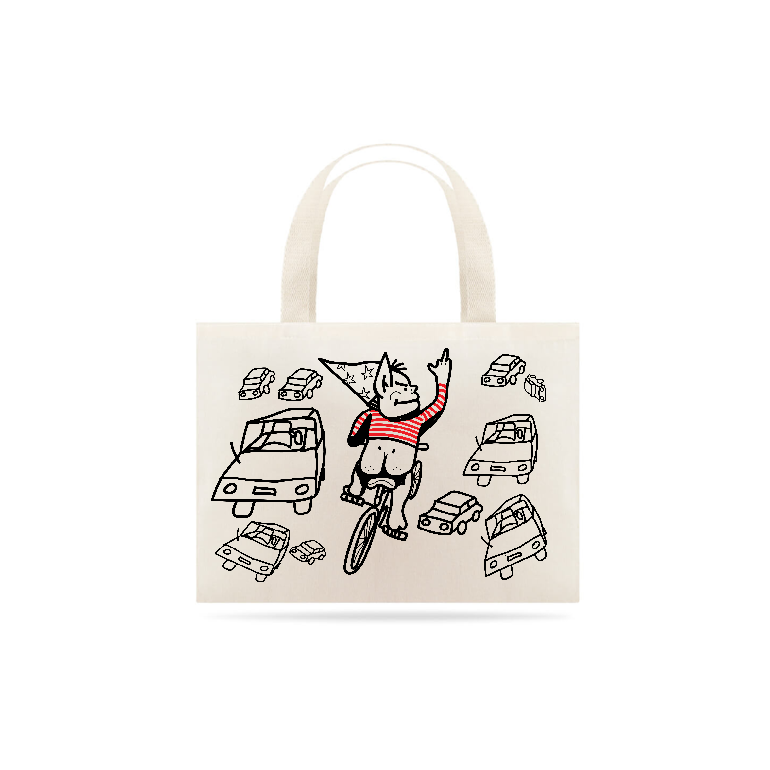 Nome do produto: Eco Gnomim Ciclista nu - Enfia o Carro no C*