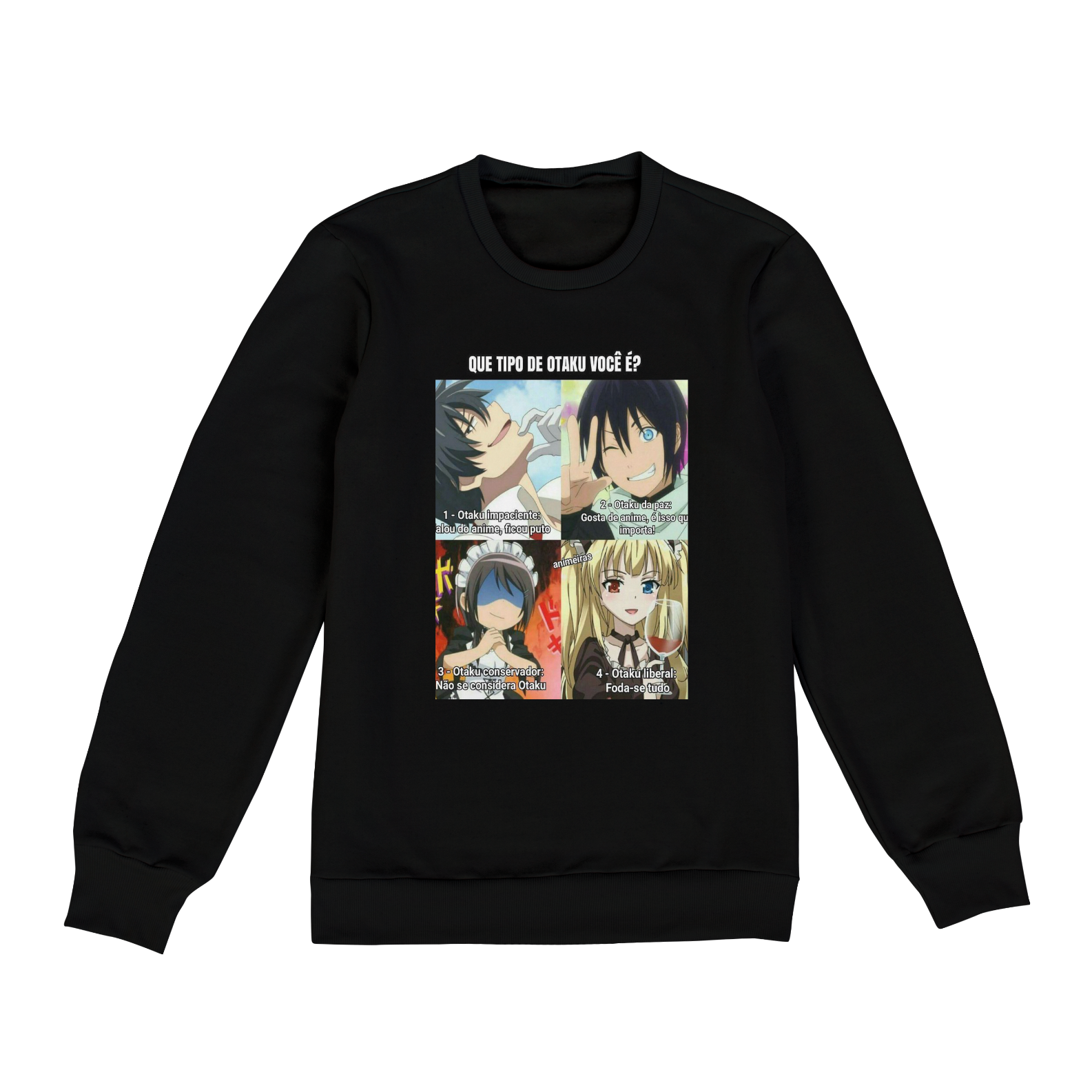 Nome do produto: Que tipo de Otaku você é moletom