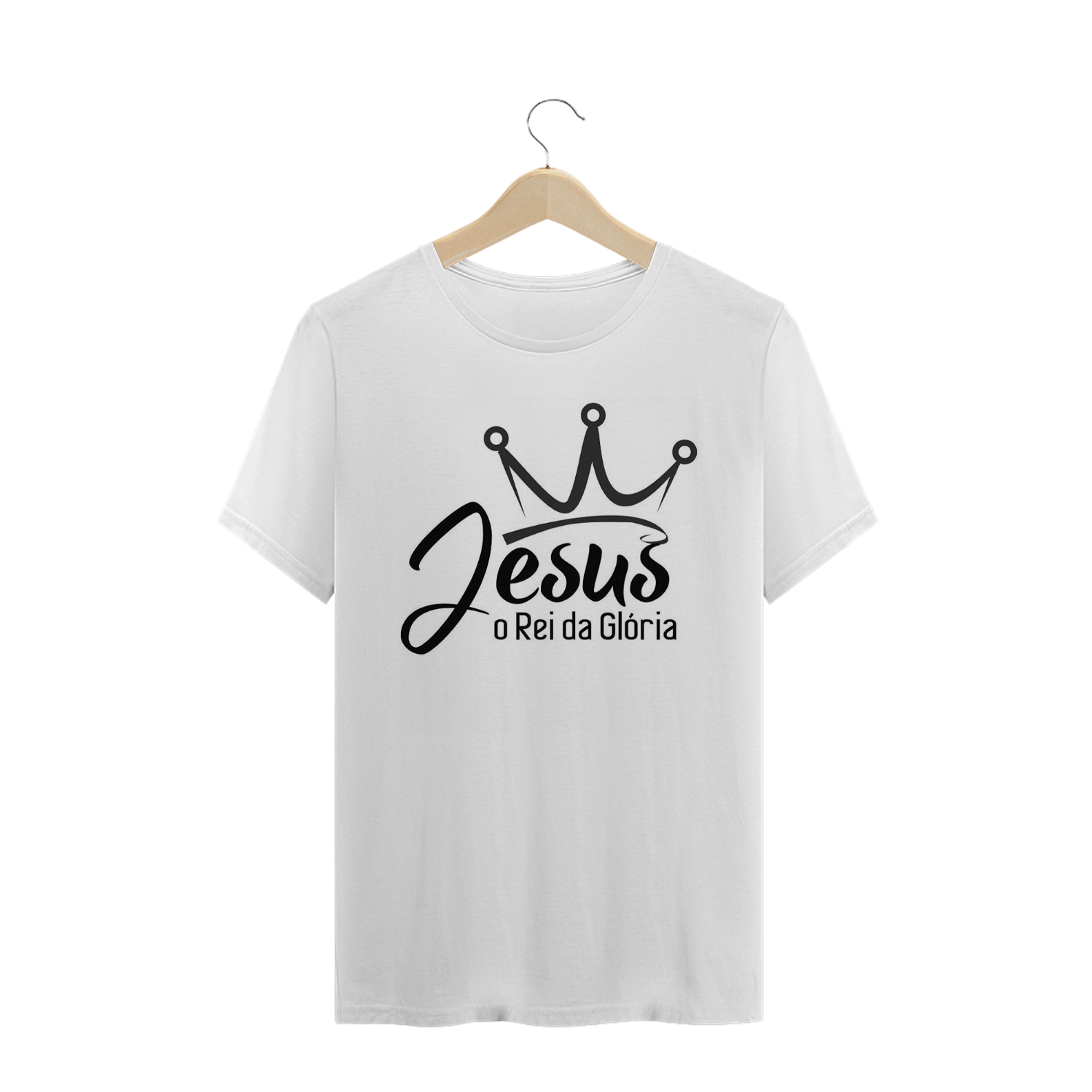 Nome do produto: Camiseta T-Shirt Gospel - Jesus o Rei da Glória