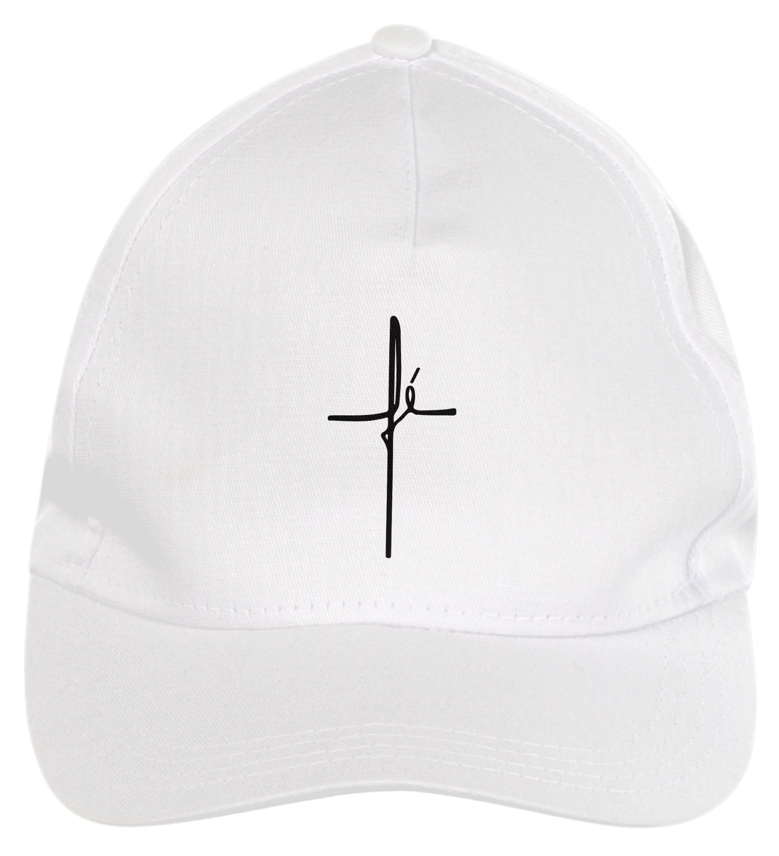 Nome do produto: Boné americano Gospel Branco - Fé